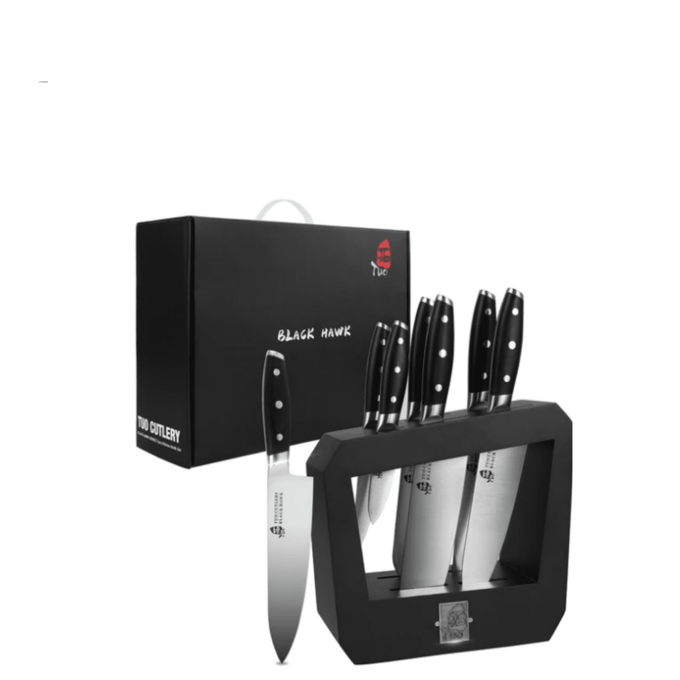 7 Pcs Kitchen Knife Set with Wooden Block - MAK PERSONA ™