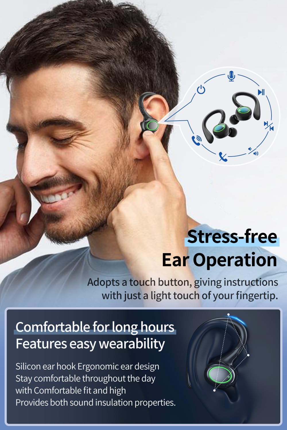 60H Wireless Earbuds with ANC & IPX6