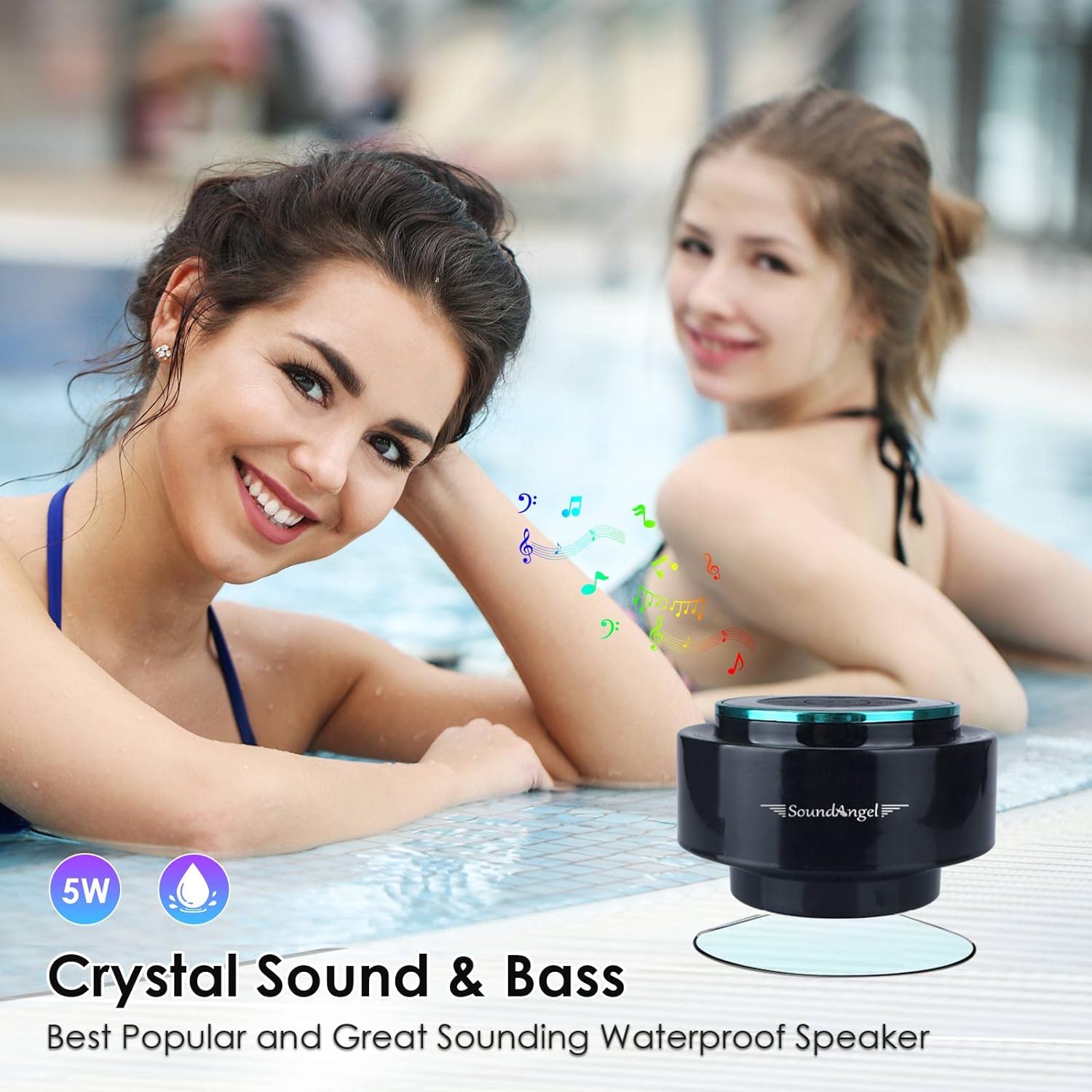 XLeader IPX7 Waterproof Shower Speaker