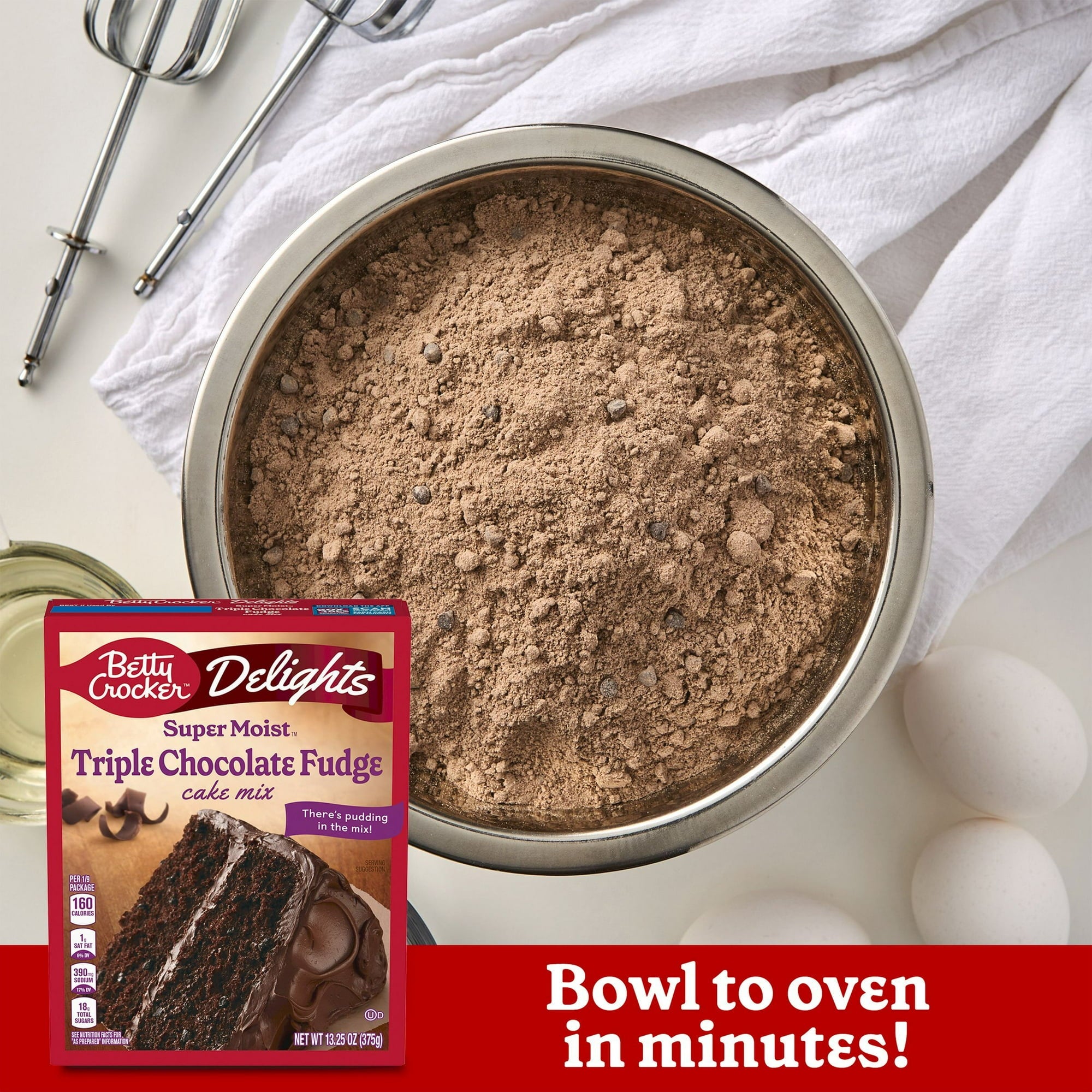 Betty Crocker Triple Chocolate Fudge Cake Mix