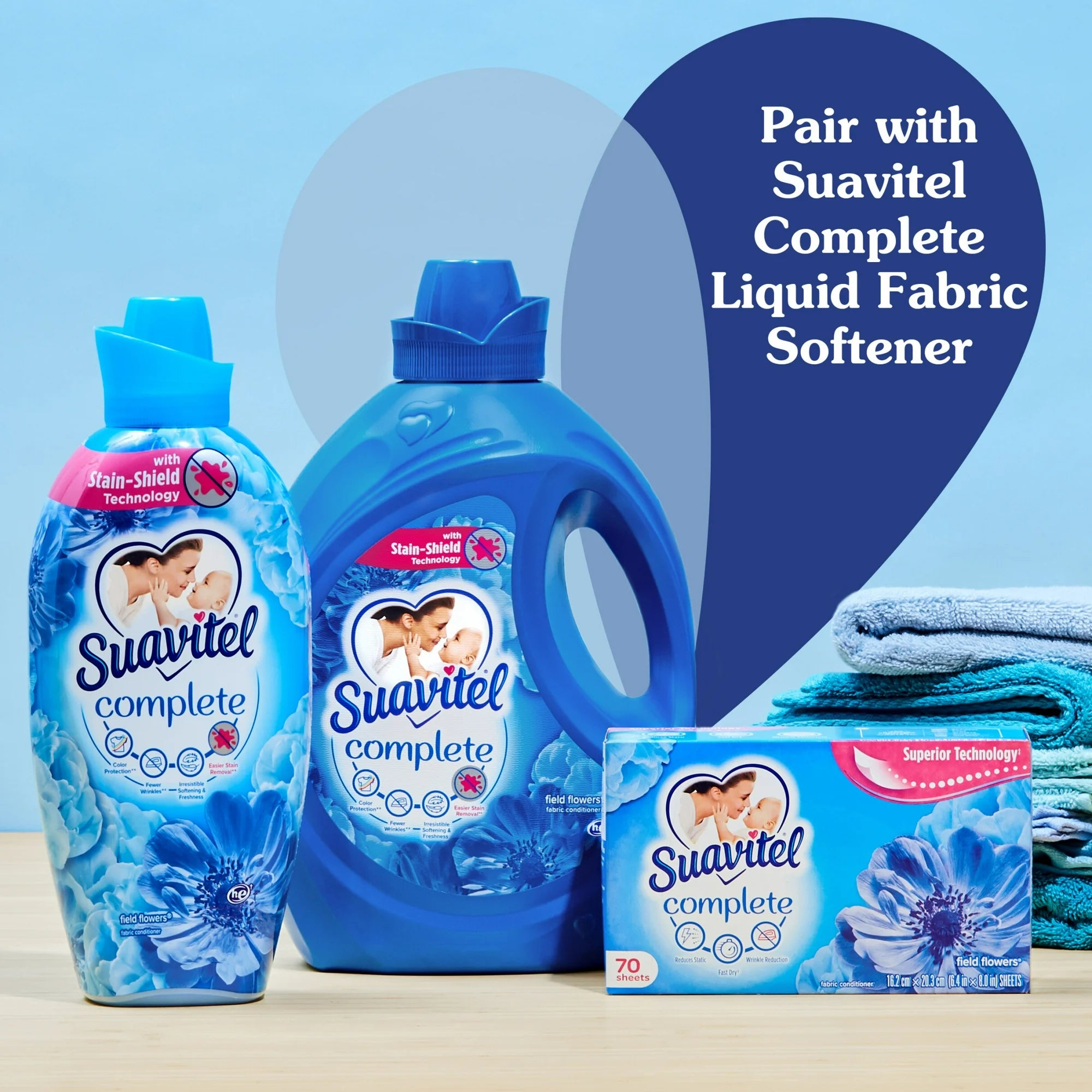 Suavitel Complete Fabric Softener Dryer Sheets