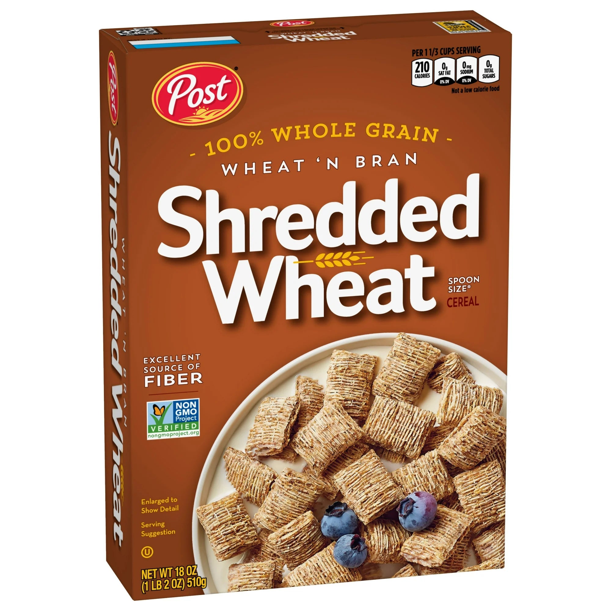 Post Wheat n Bran® Shredded Wheat Cereal ,High Fiber