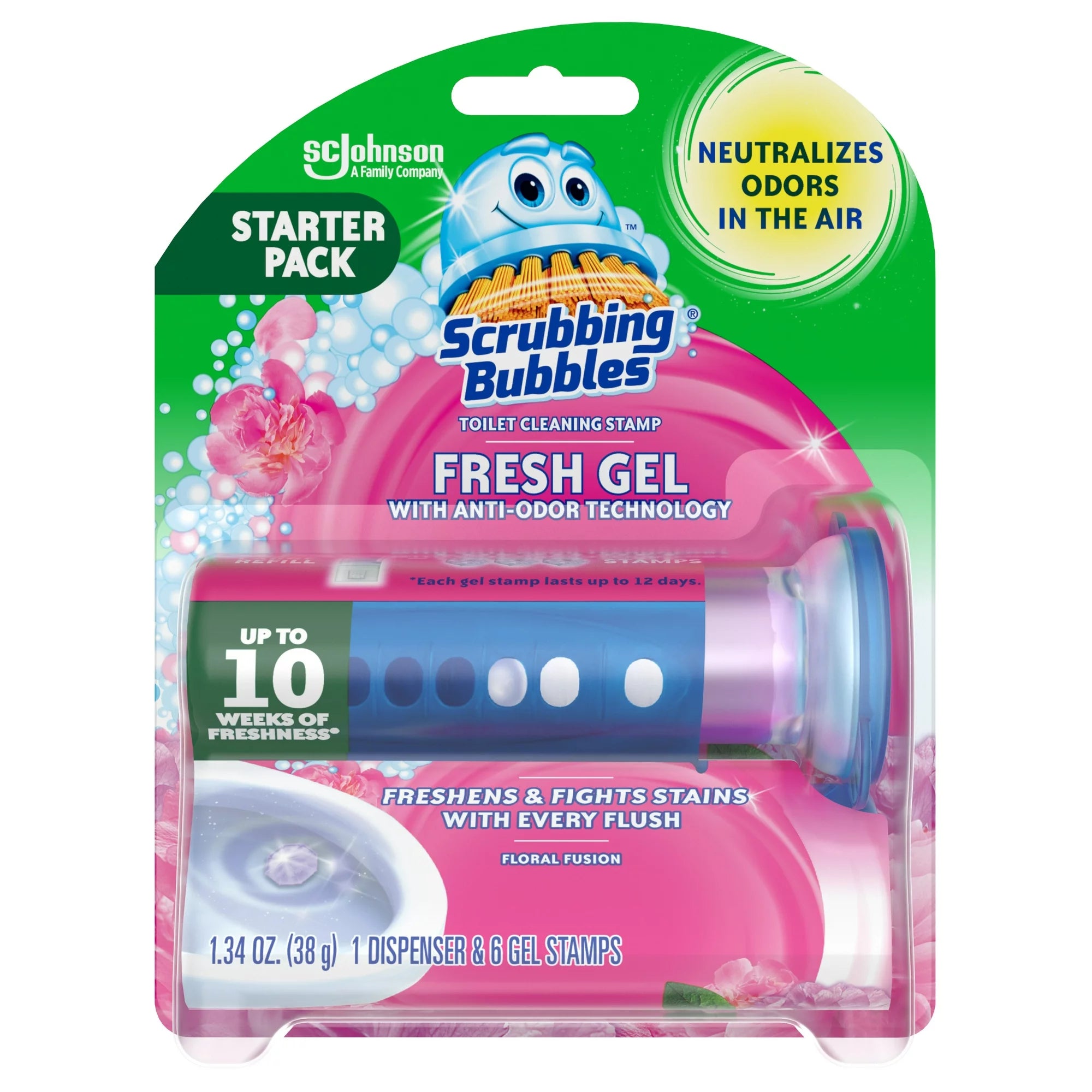 Scrubbing Bubbles Fresh Gel Toilet Cleaning Stamp