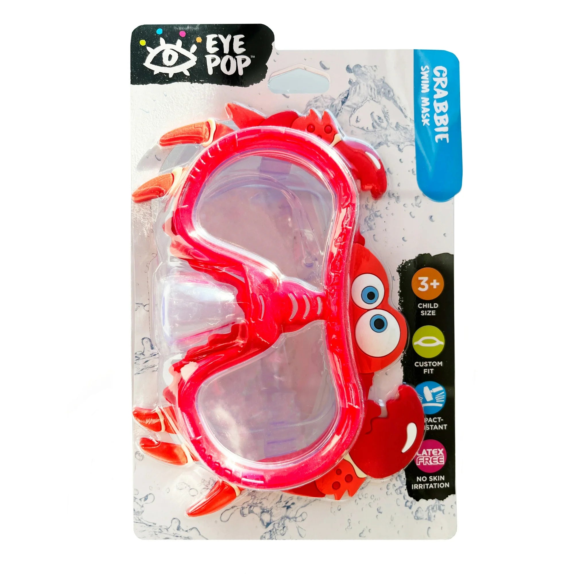 EyePop Red Crabby Swim Goggles