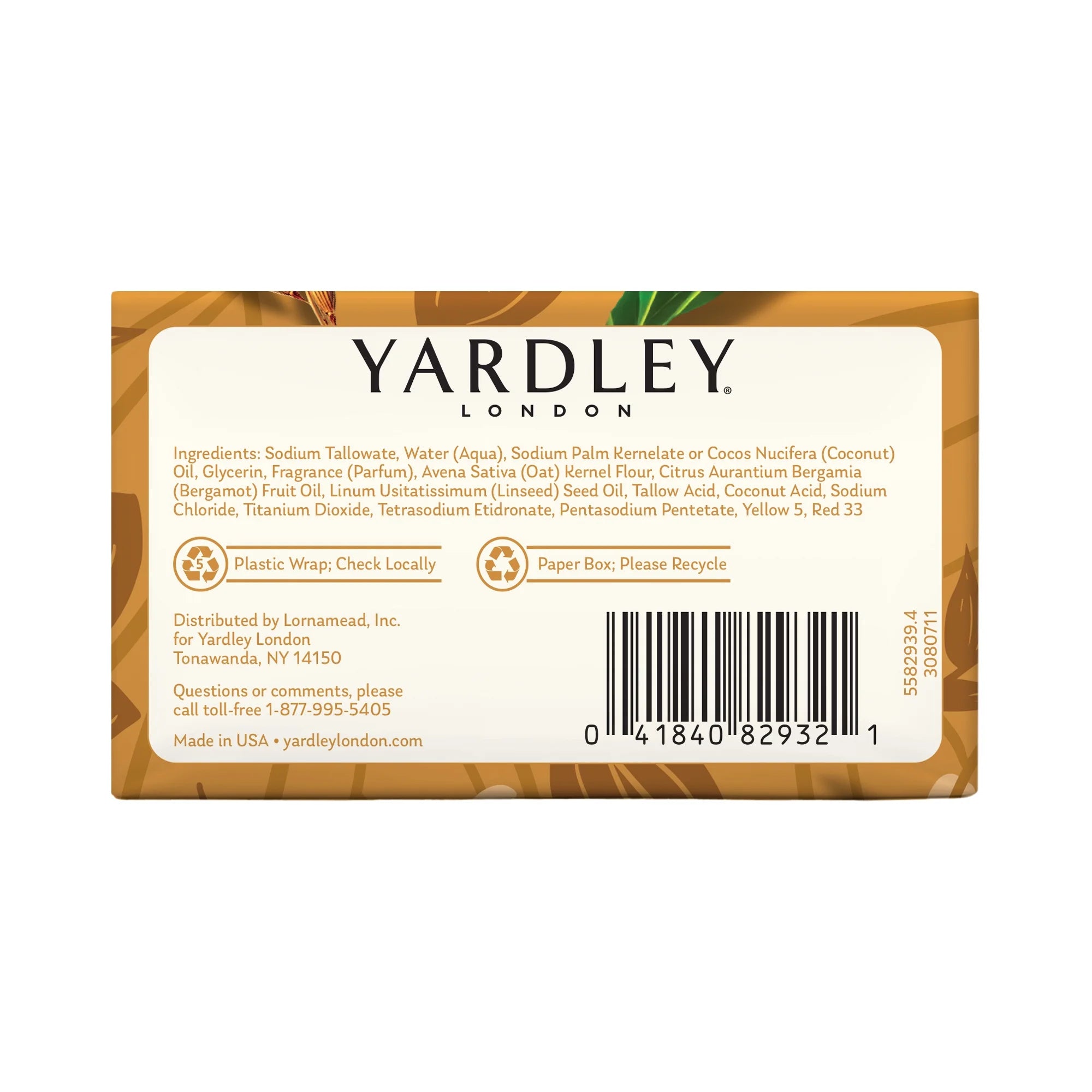 Yardley London Nourishing Bath Bar Soap