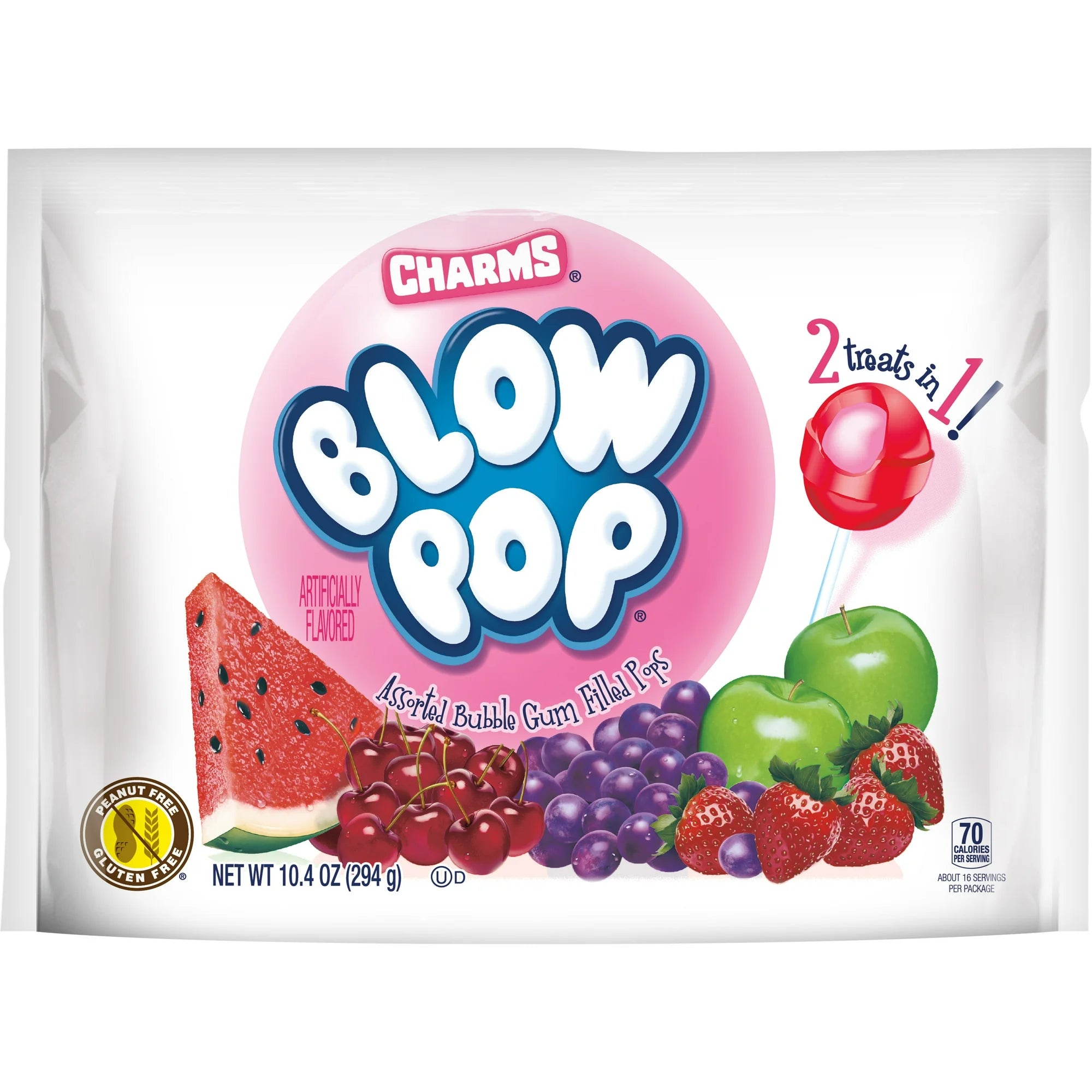 Charms Blow Pops Assorted Flavors Lollipops