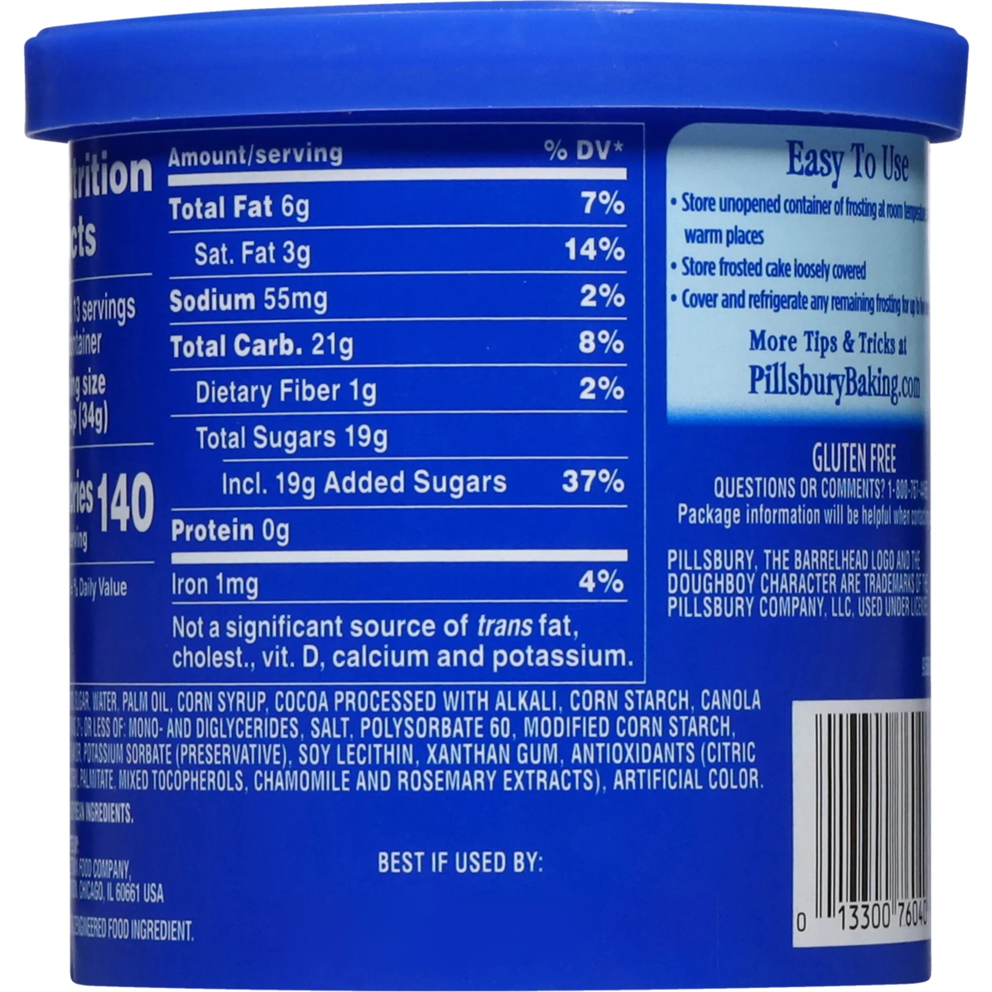 Pillsbury Milk Chocolate Frosting, 16 Oz Tub