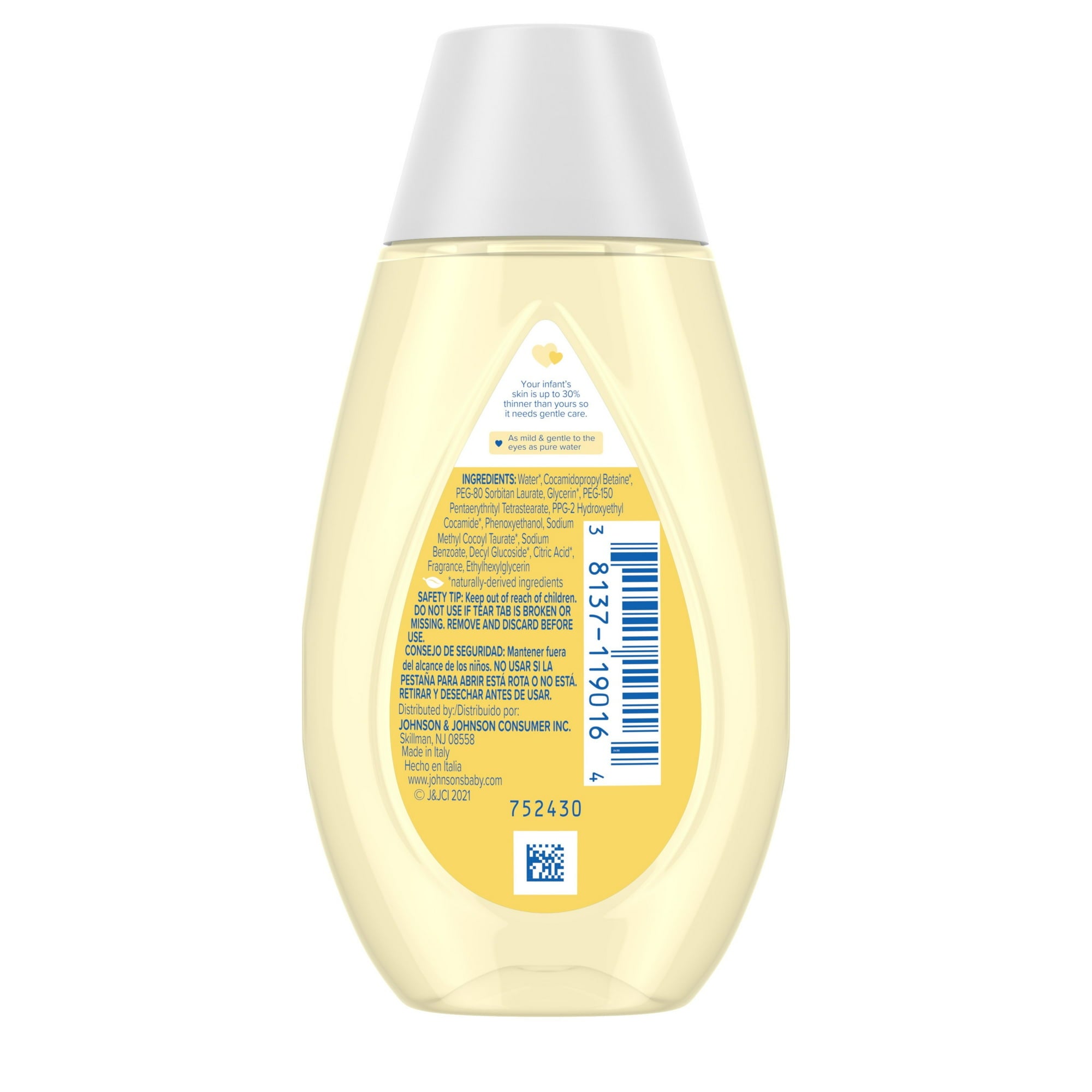 Johnson's Head-To-Toe Baby Wash & Shampoo , 3.4 fl oz