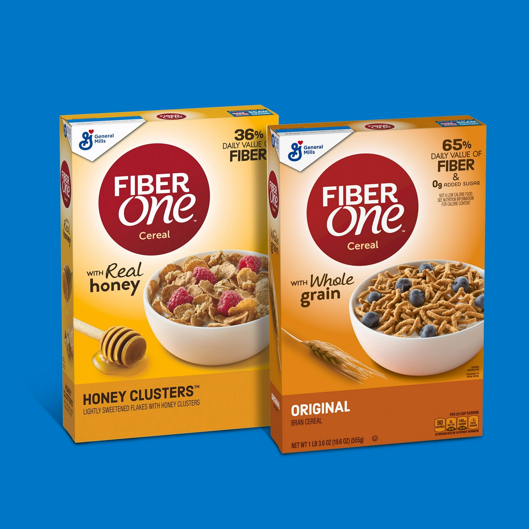 Fiber One Original Bran Cereal High Fiber, Whole Grain, 19.6 oz