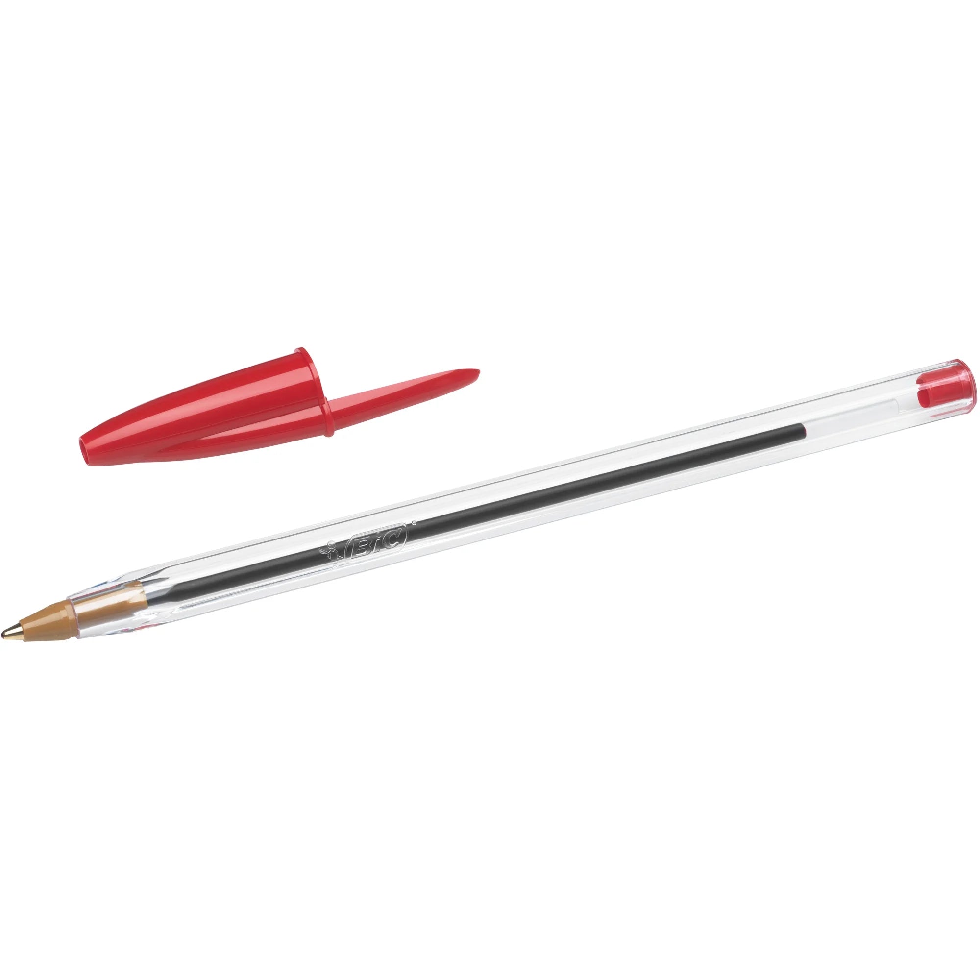 BIC Cristal Red Ballpoint Pens, Pack of 10