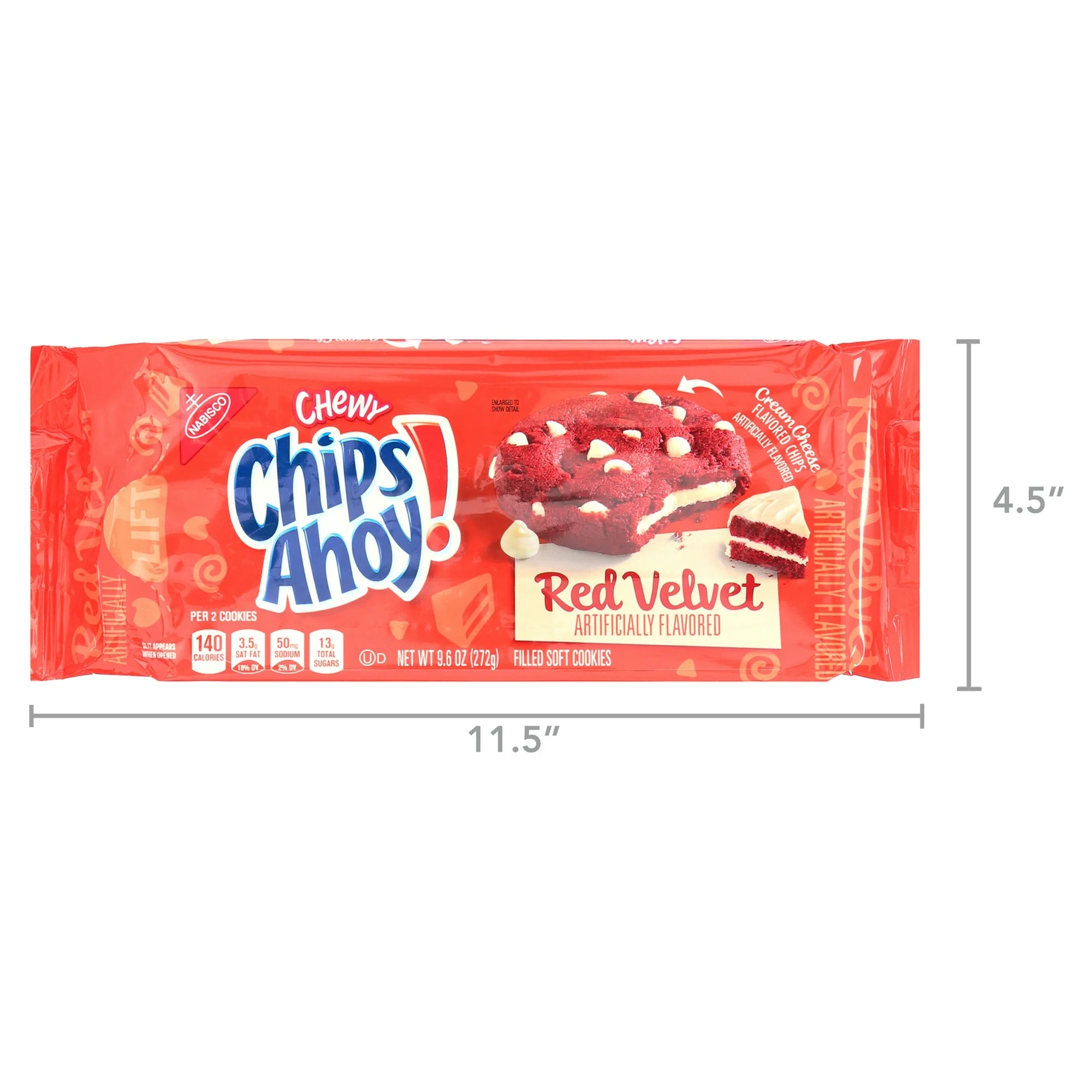 CHIPS AHOY! Chewy Red Velvet Cookies, 9.6 oz