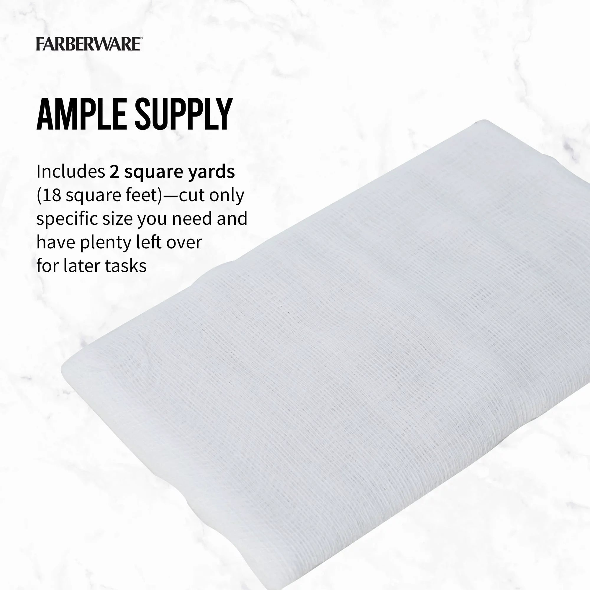 Farberware Cotton Canning Cheese Cloth 2 Square Yards White