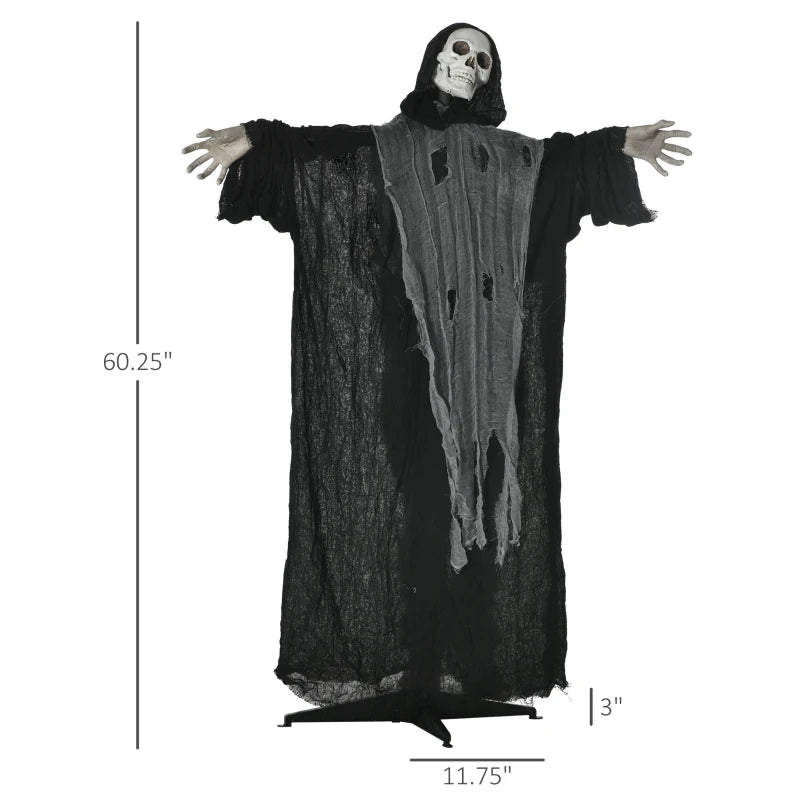 Outsunny 60" Animated Grim Reaper Halloween Decoration