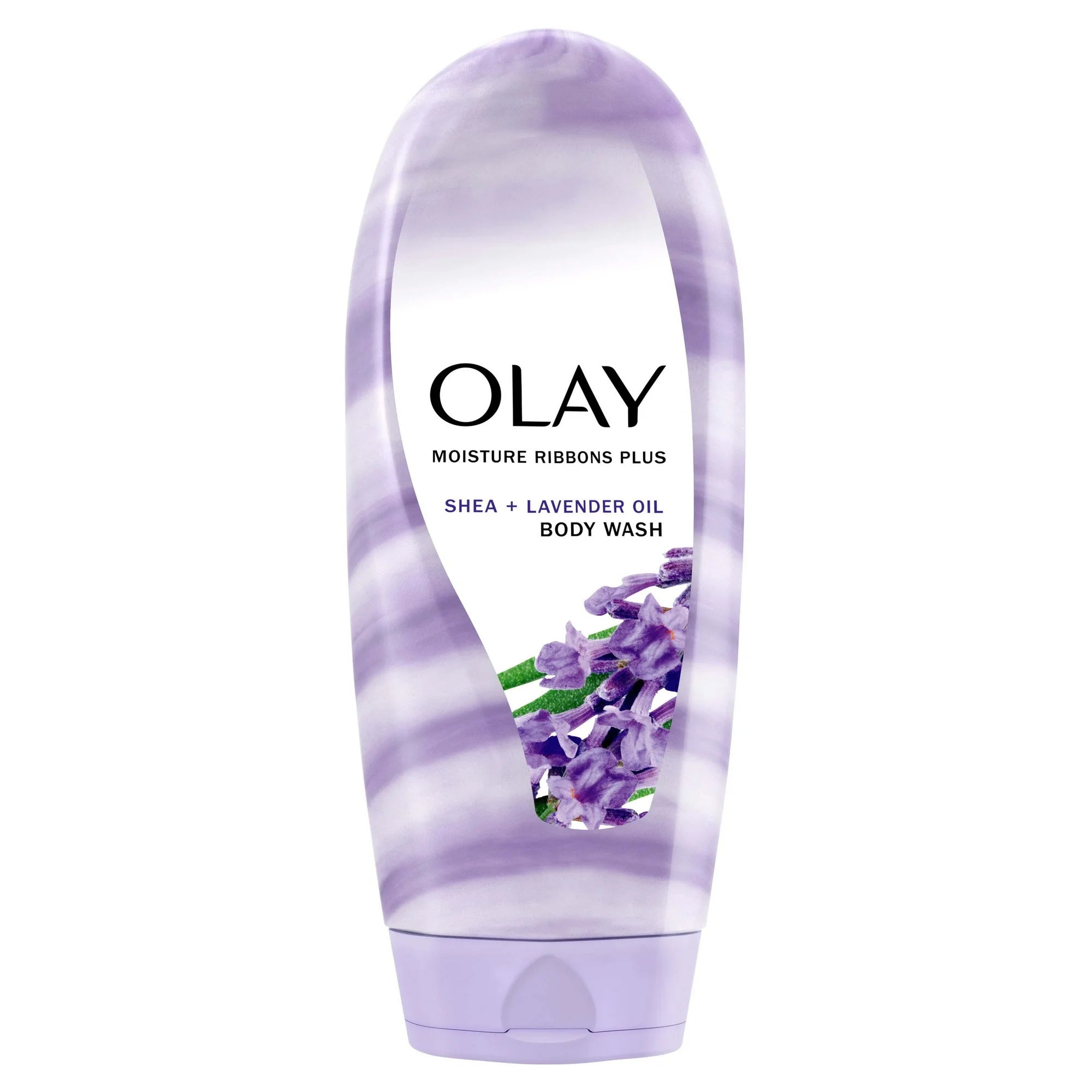 Olay Moisture Ribbons Plus Shea + Lavender Oil Women's Body Wash, for All Skin Types, 18 fl oz