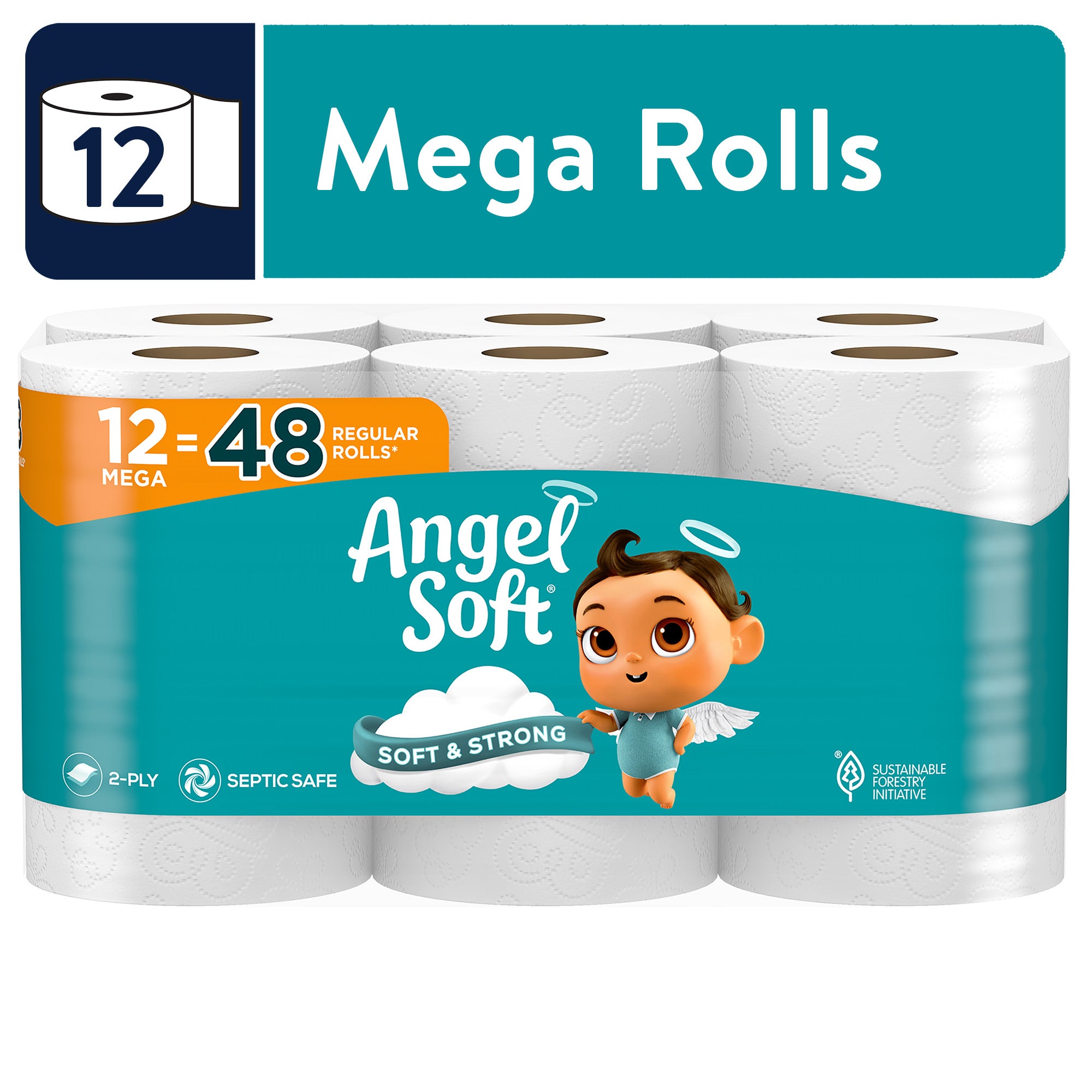 Angel Soft Toilet Paper Soft and Strong Toilet Tissue