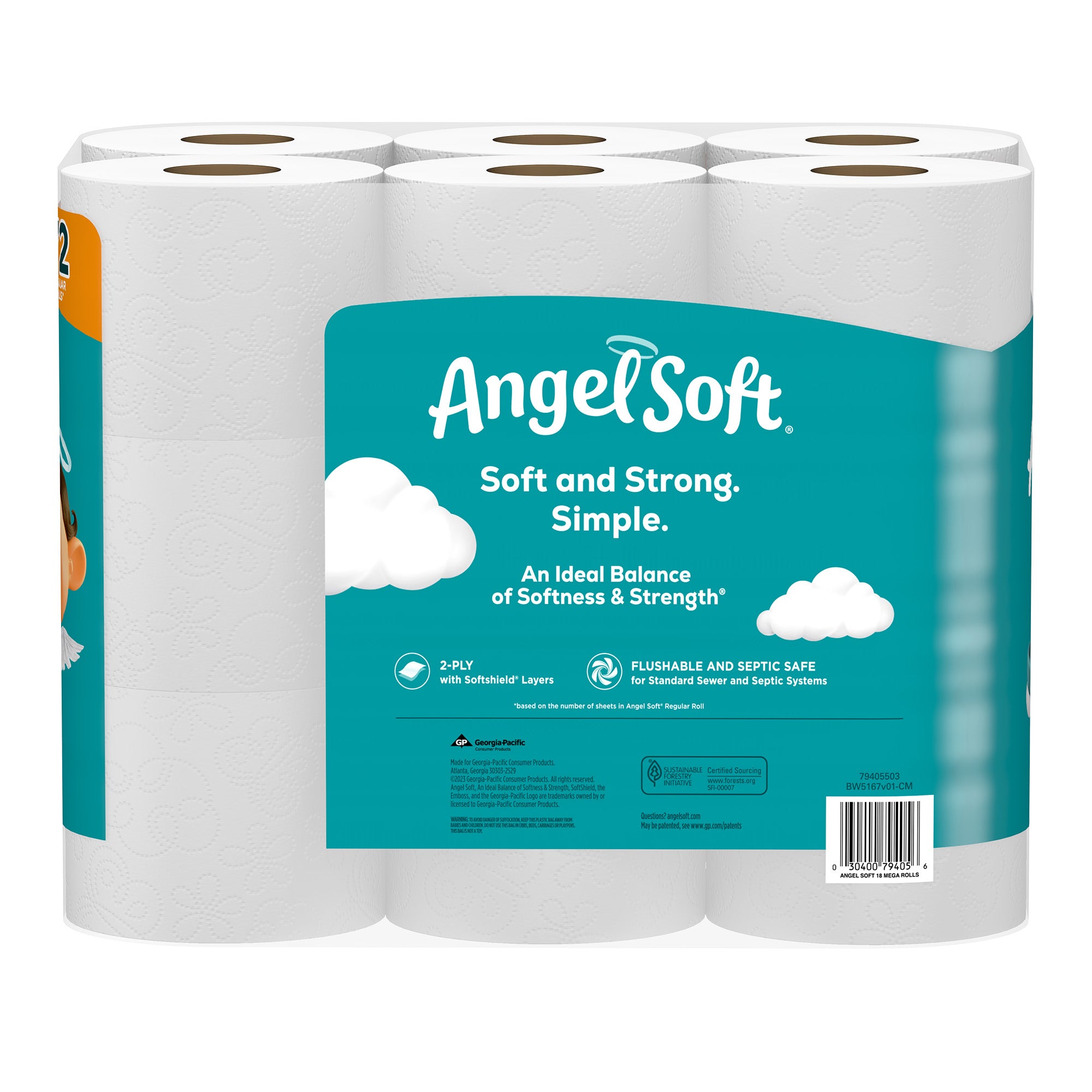 Angel Soft Toilet Paper Soft and Strong Toilet Tissue