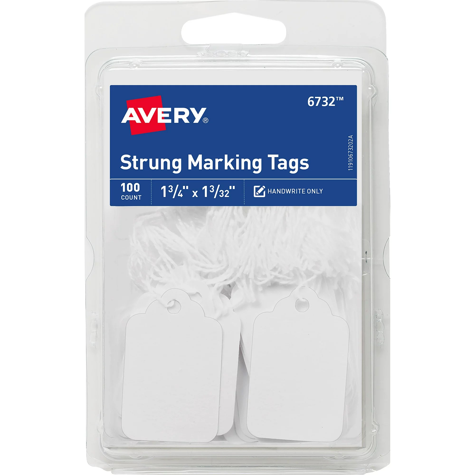 Avery Paper String Tags - White, 100 Tags