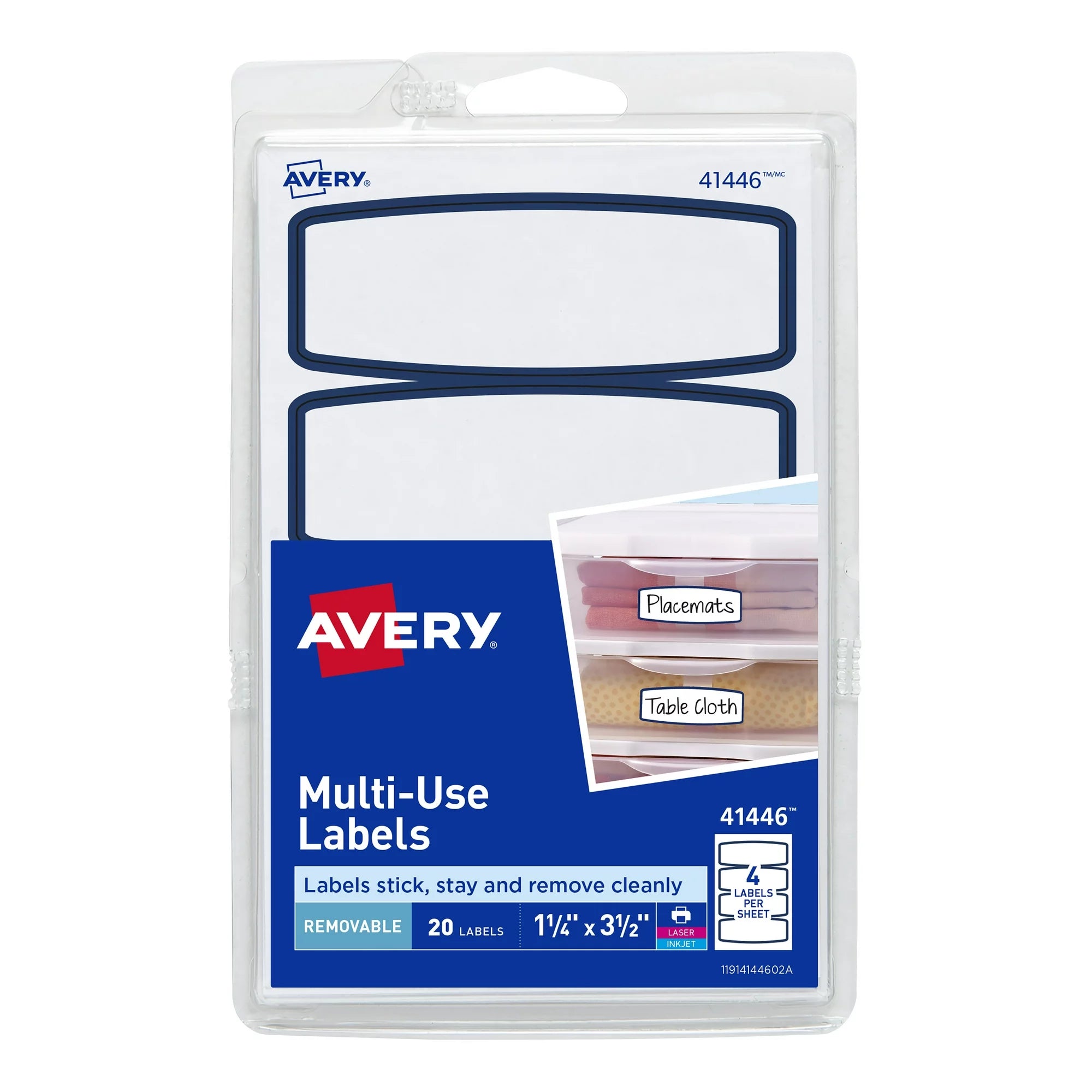 Avery Removable Multiuse Labels