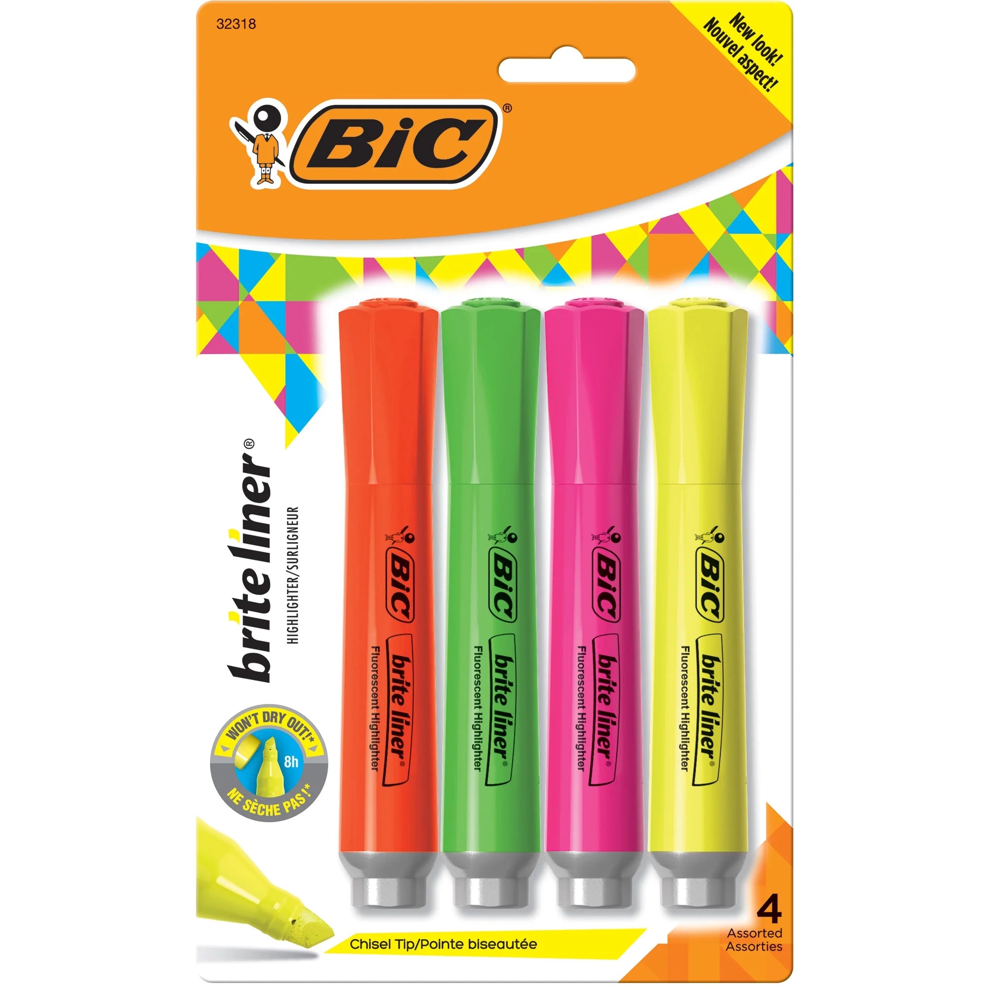 BIC Brite Liner Grip XL Highlighters