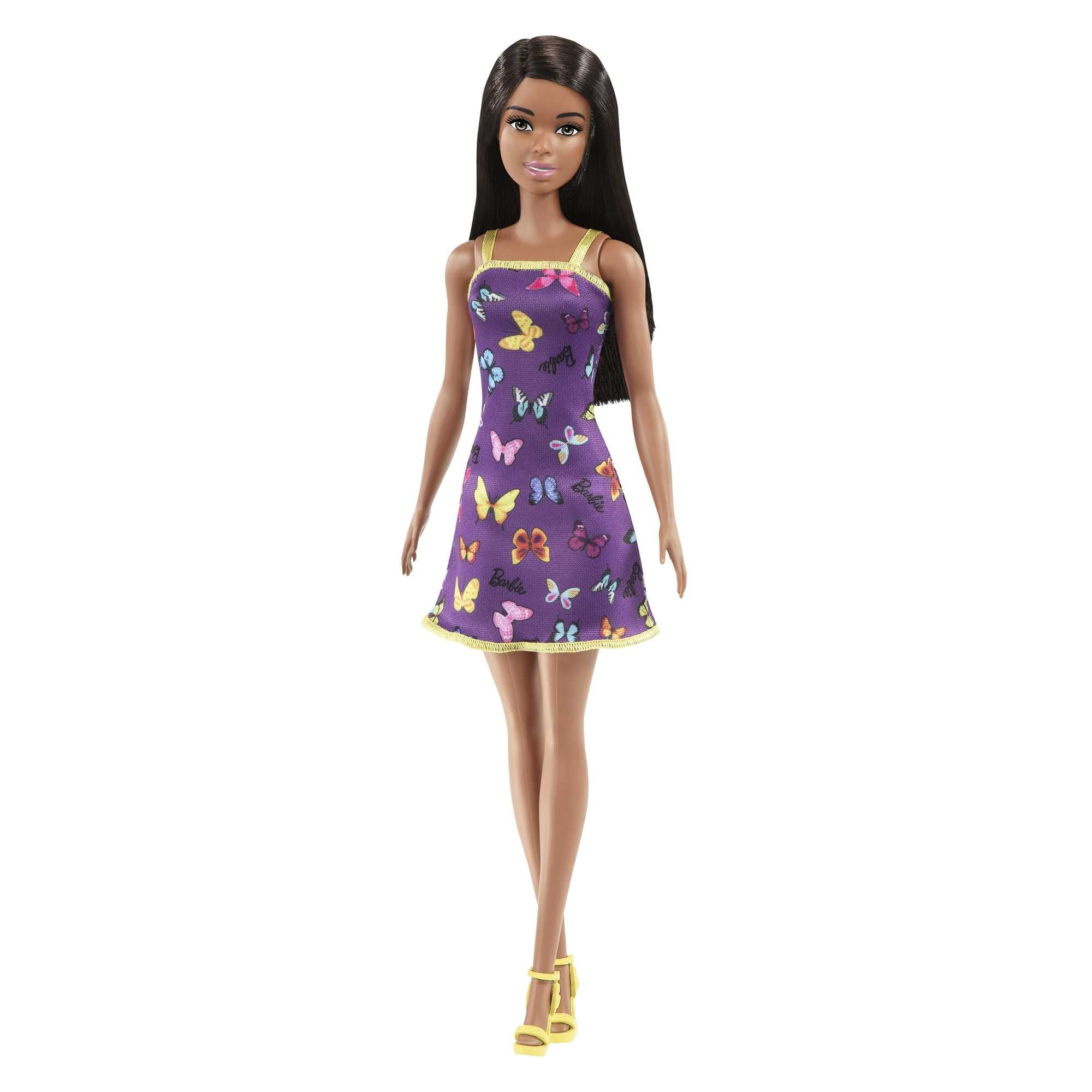 Barbie Fashion Doll Colorful Butterfly Dress & Heels