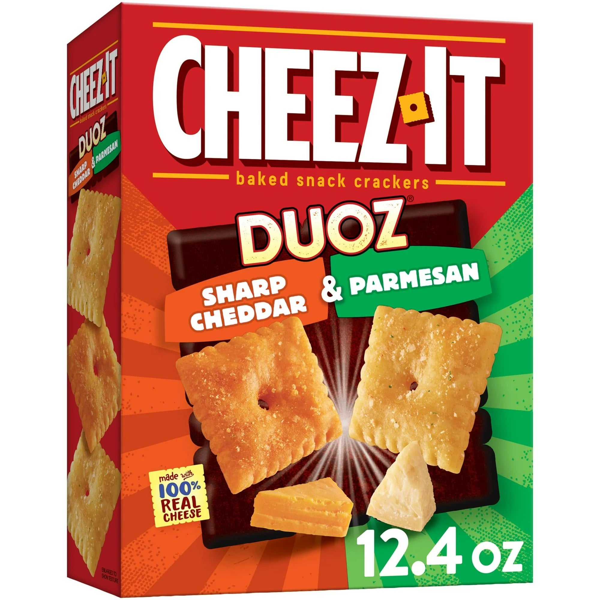 Cheez-It DUOZ Cheddar & Parmesan Snack Crackers 