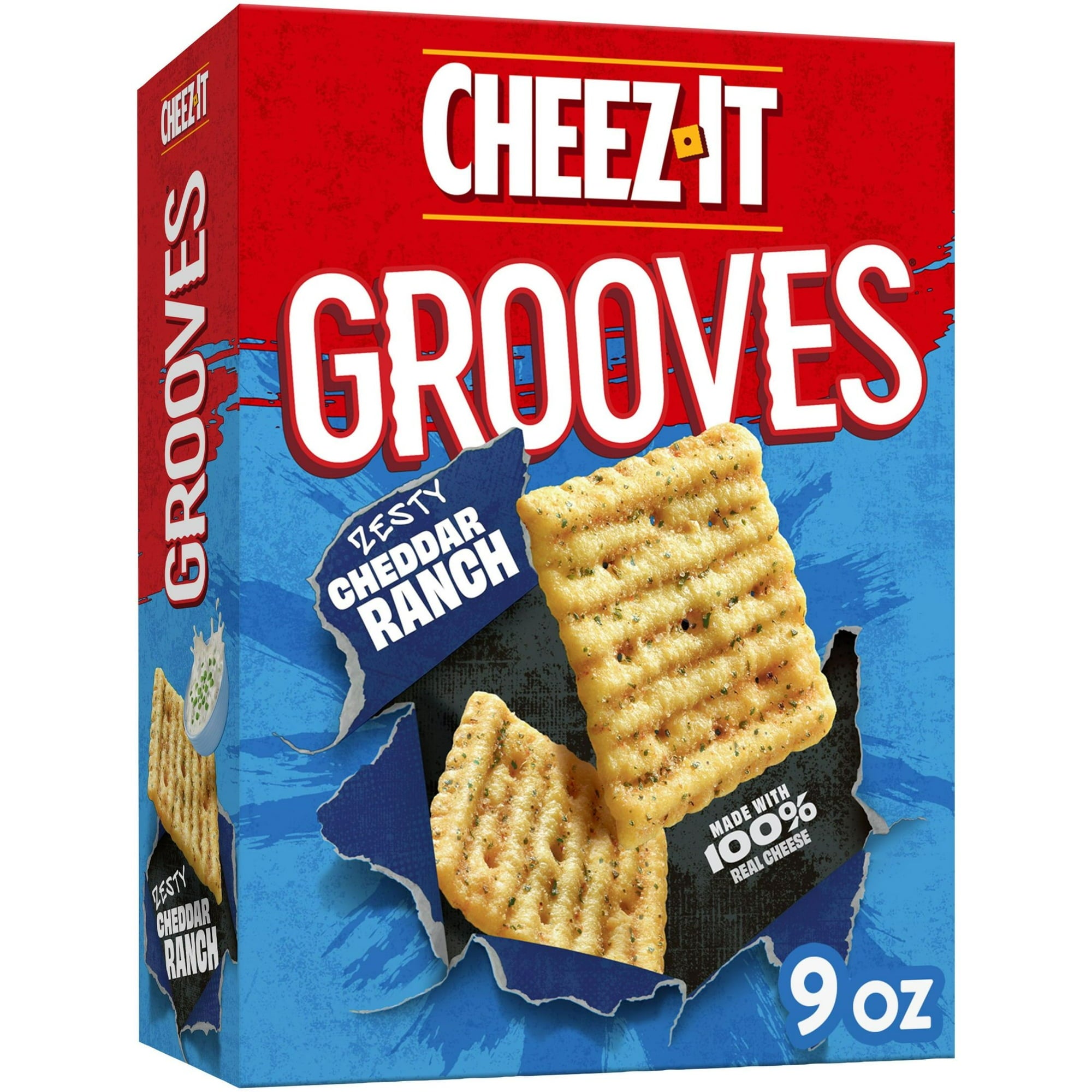 Cheez-It Grooves Zesty Cheddar Ranch Crackers