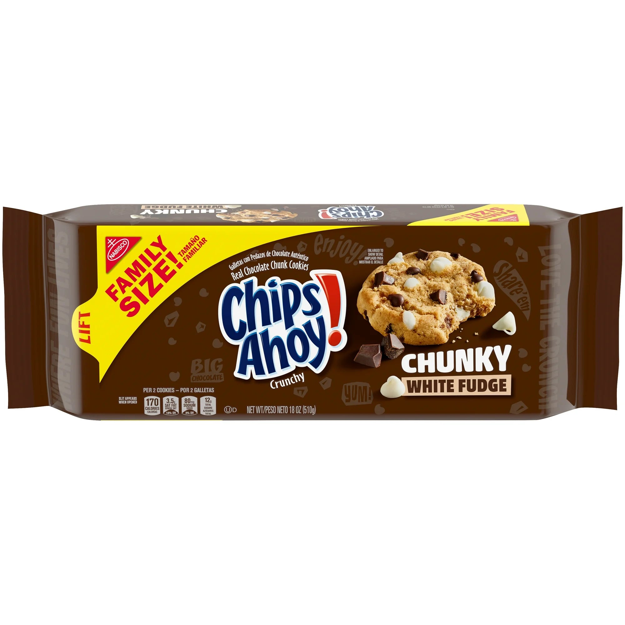 Chips Ahoy! Family Size White Fudge Cookies