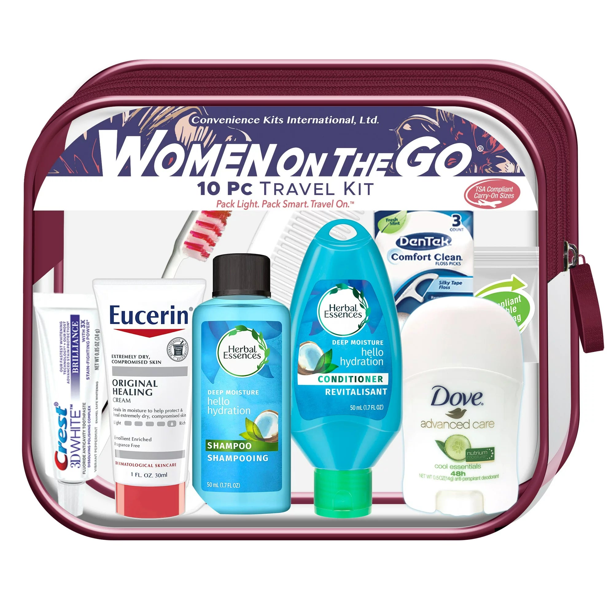 Women's Deluxe 10-Piece Travel Kit