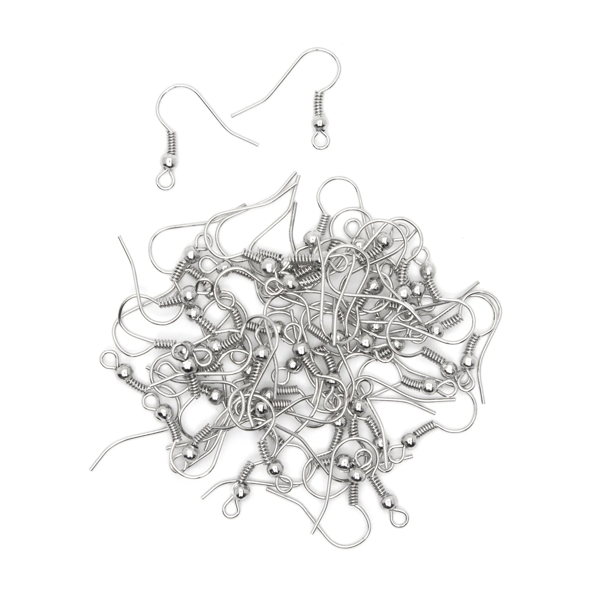 Cousin Metal Fishhook, Silver, 136 Piece