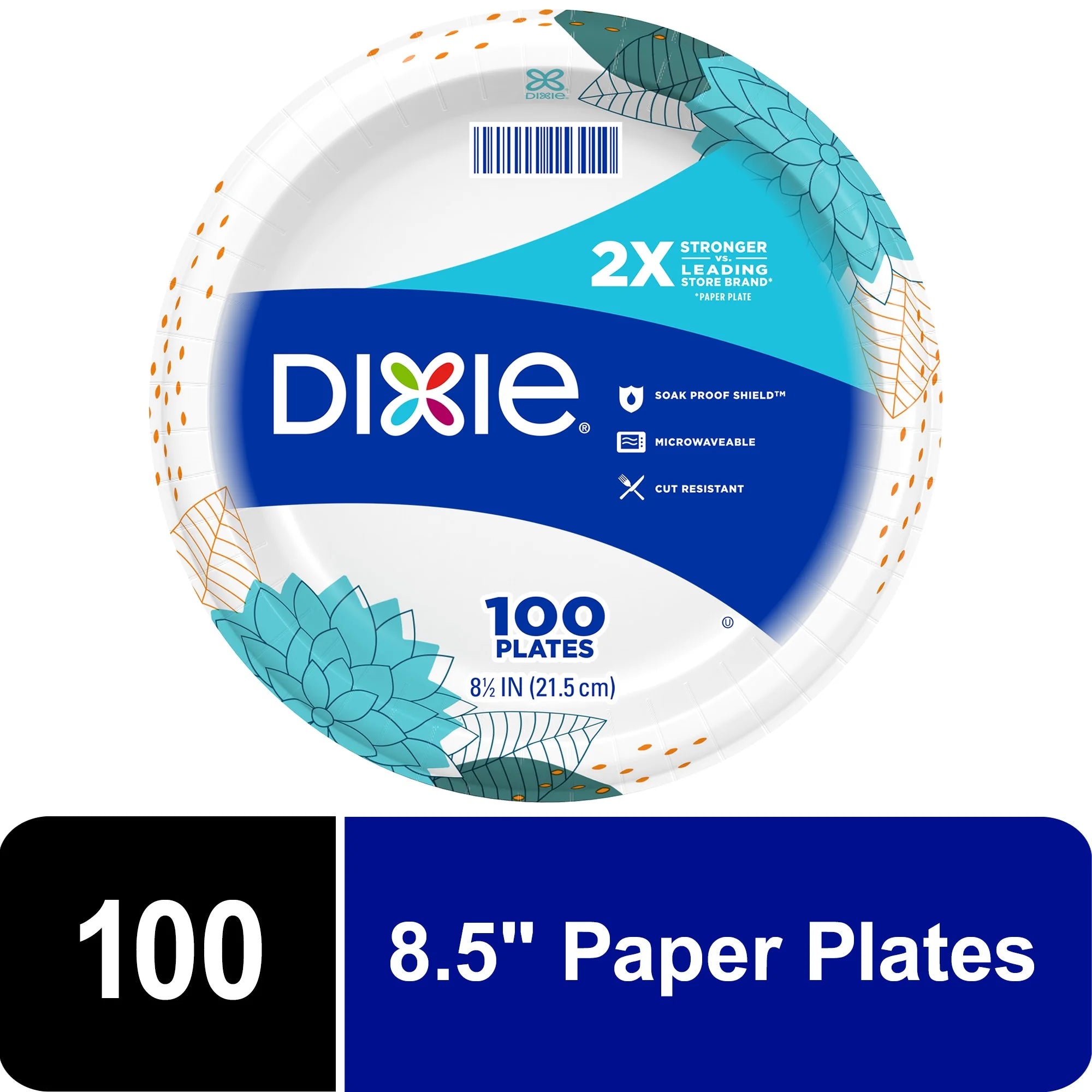 Dixie Paper Plates Multicolor, Disposable