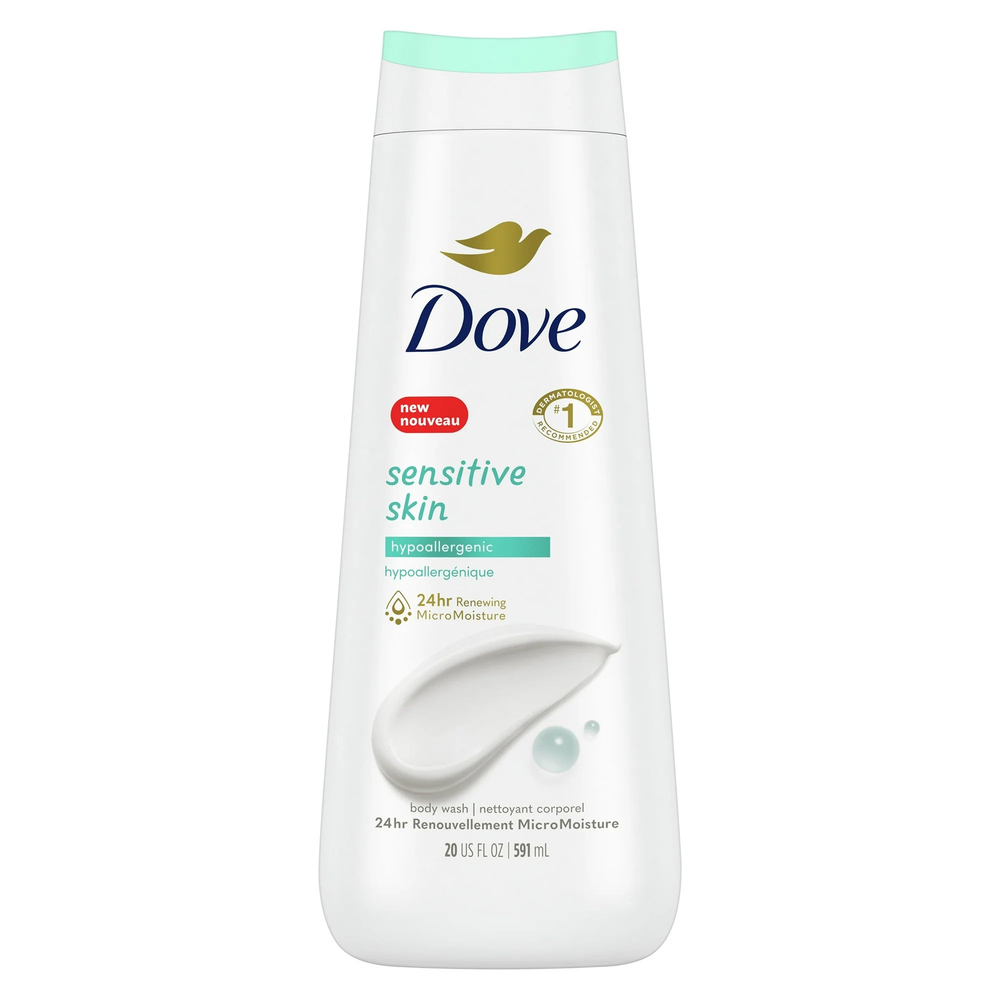 Dove Sensitive Skin Body Wash- 20 fl oz