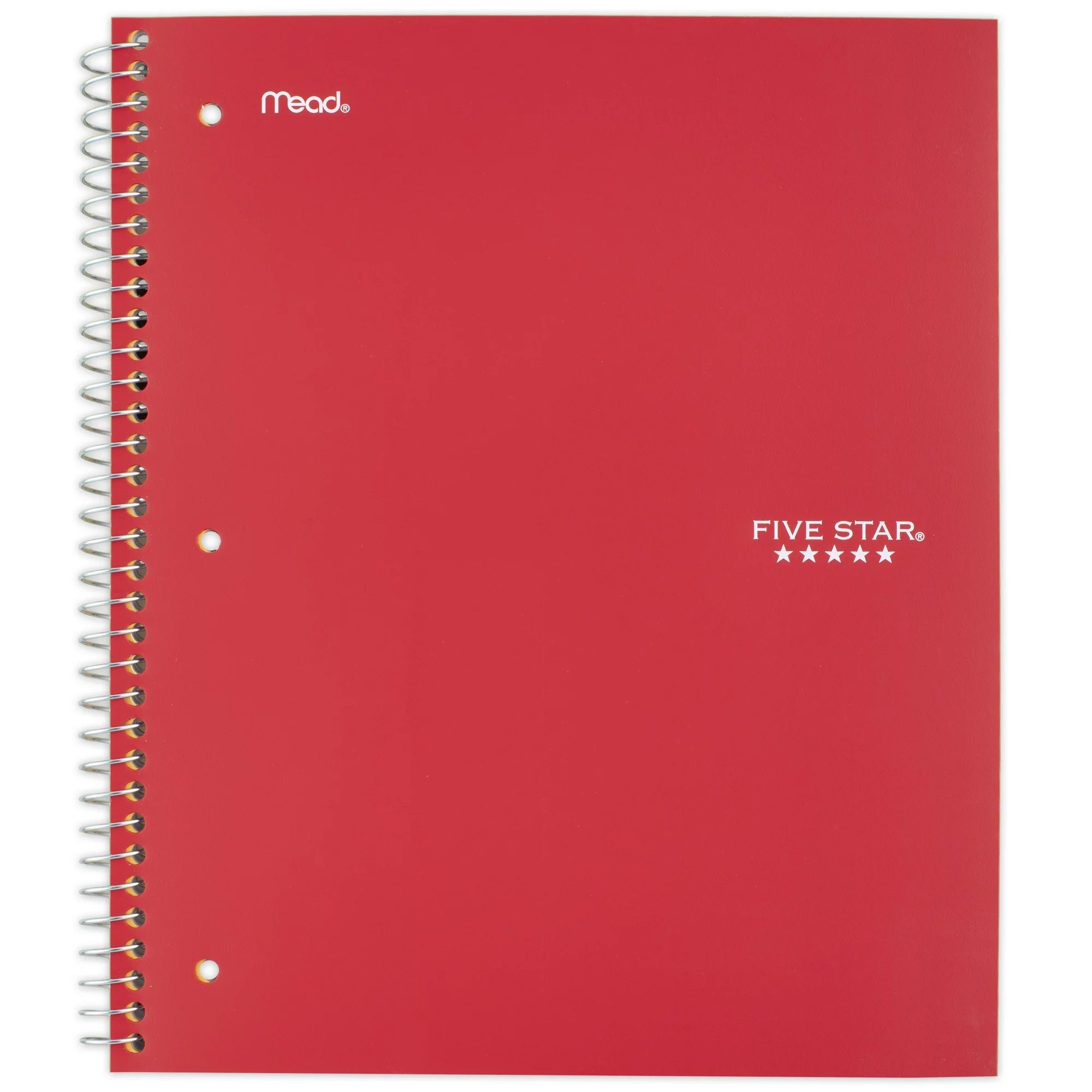 Five Star Fire Red Notebook