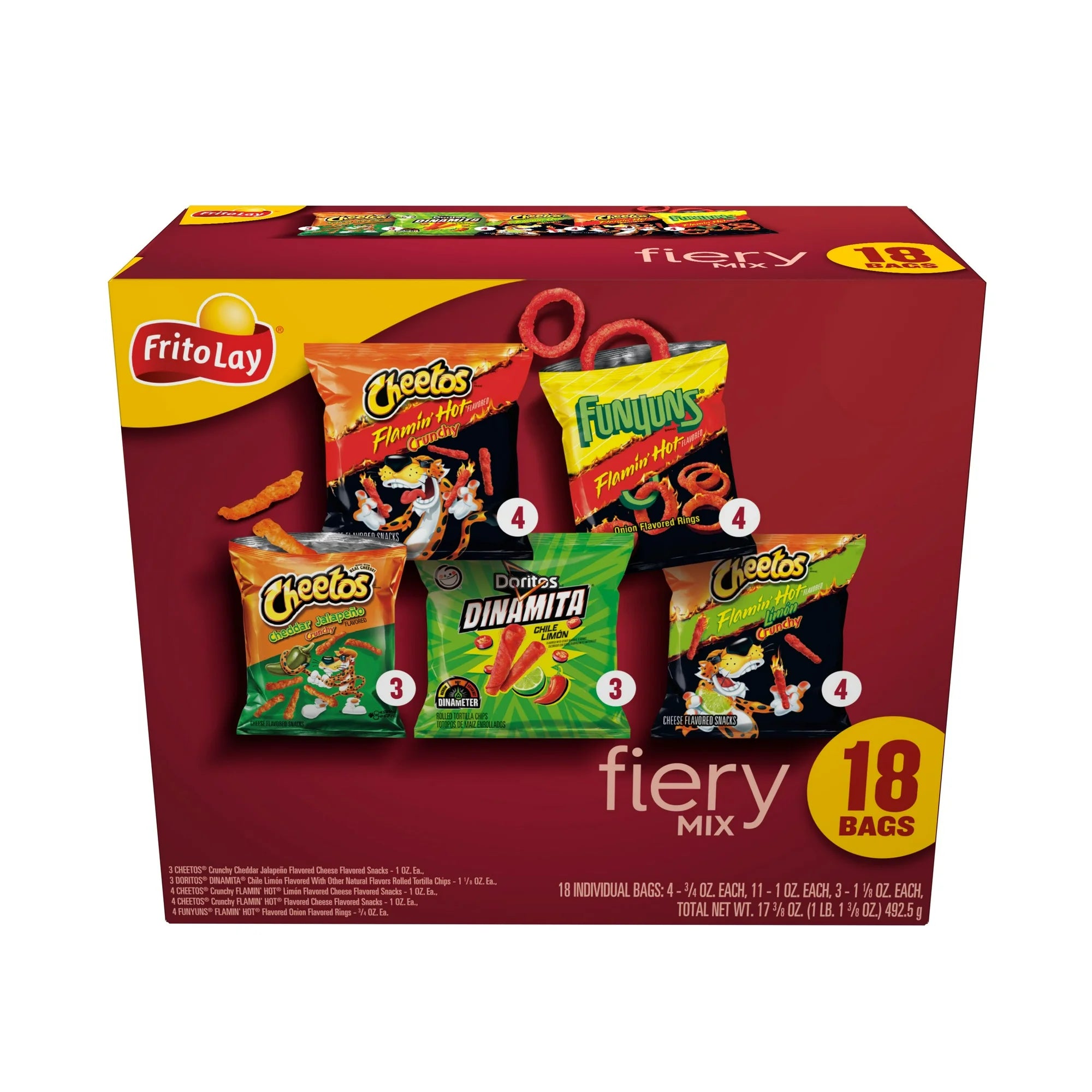 Frito-Lay Fiery Mix Variety Pack Snack Chips