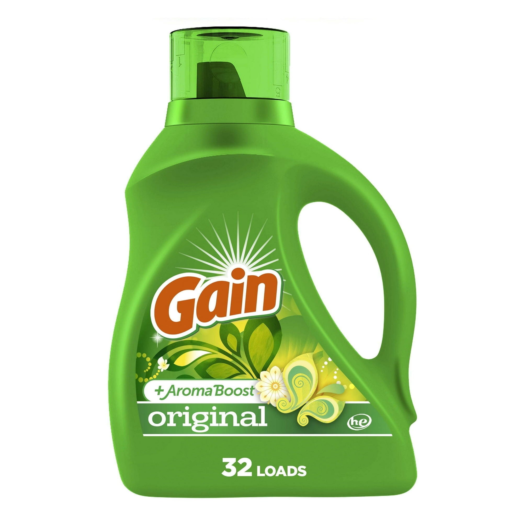 Gain Liquid Laundry Detergent, 32 Loads, 46 fl oz