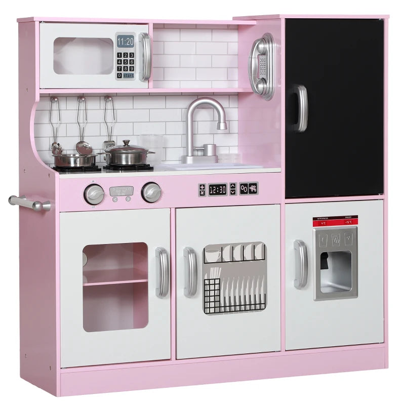 Pink Pretend Play Kitchen for Kids 