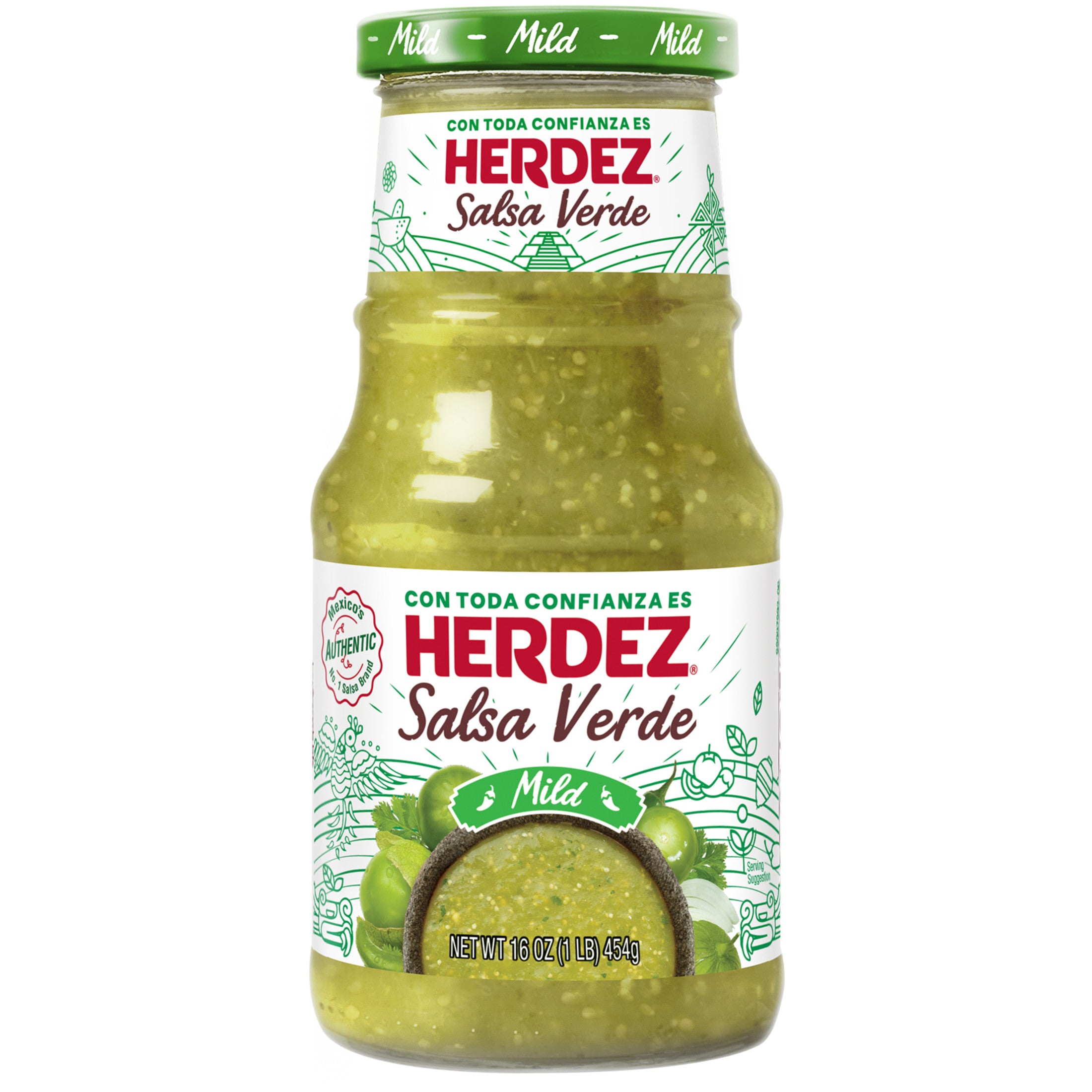 HERDEZ Salsa Verde, Glass Jar