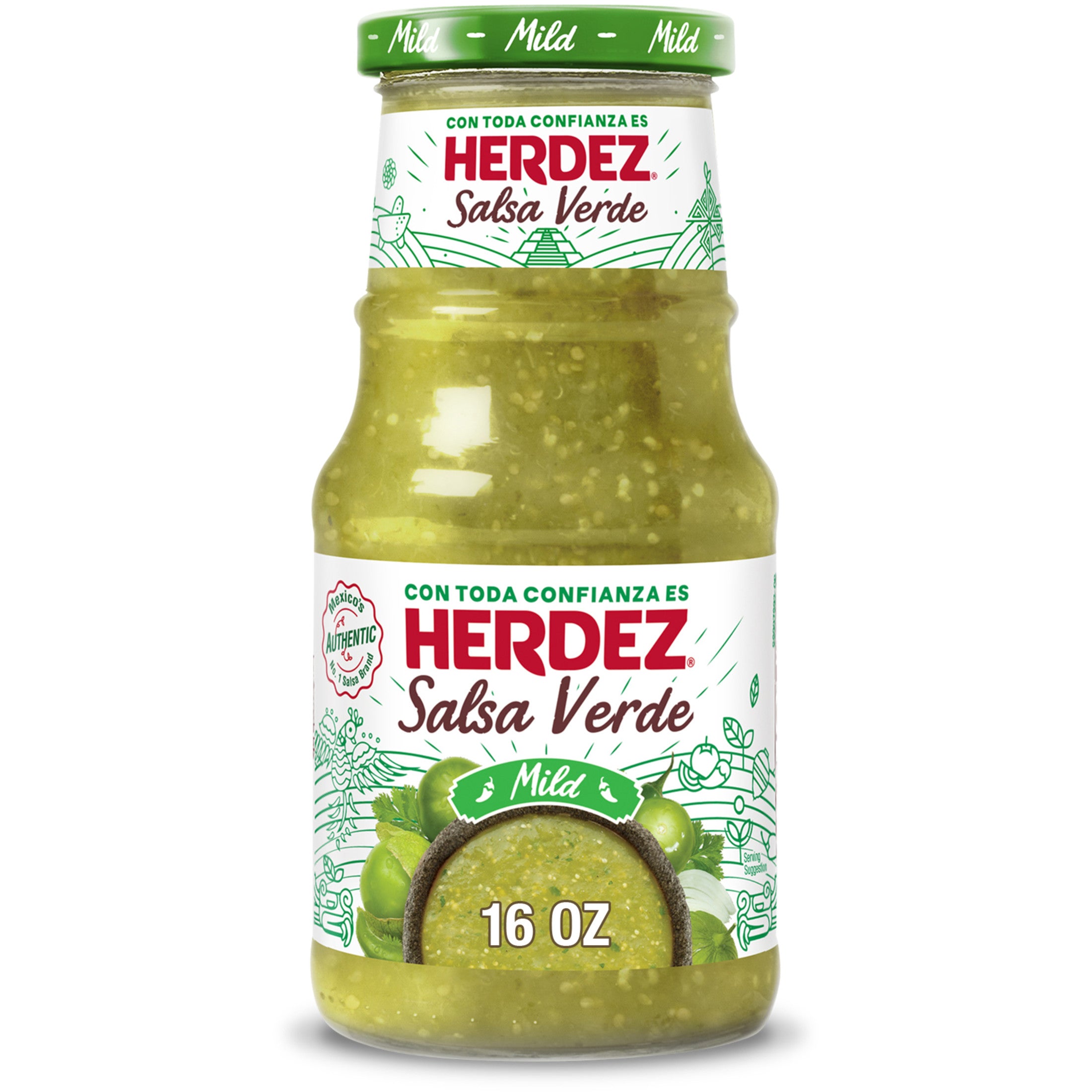 HERDEZ Salsa Verde, Glass Jar