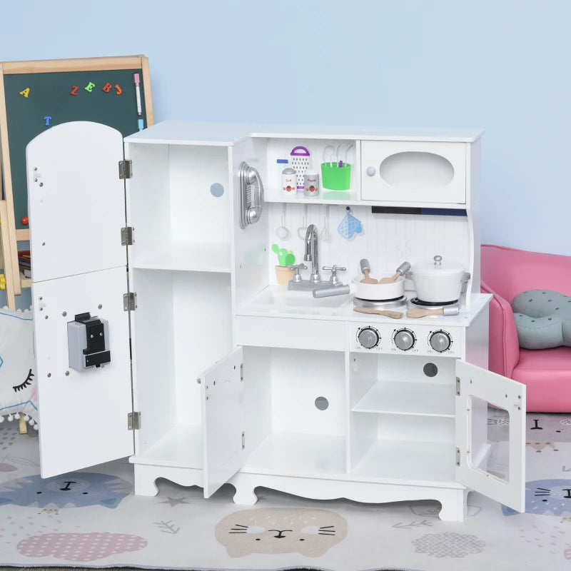 Kids Kitchen Playset: Phone, Water, & Fun