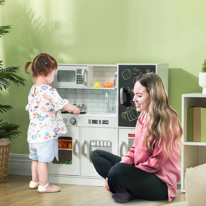 White Pretend Play Kitchen with Accessories