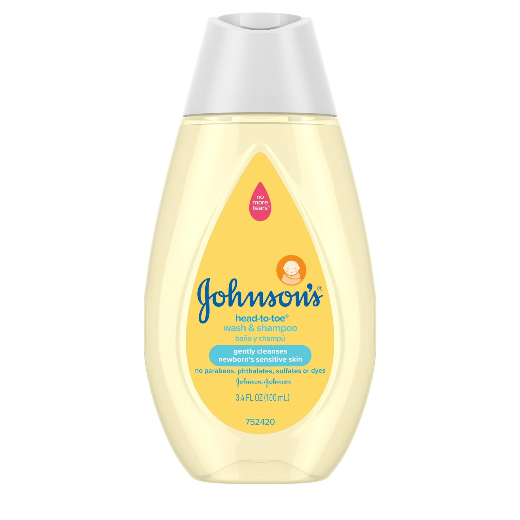 Johnson's Head-To-Toe Baby Wash & Shampoo , 3.4 fl oz