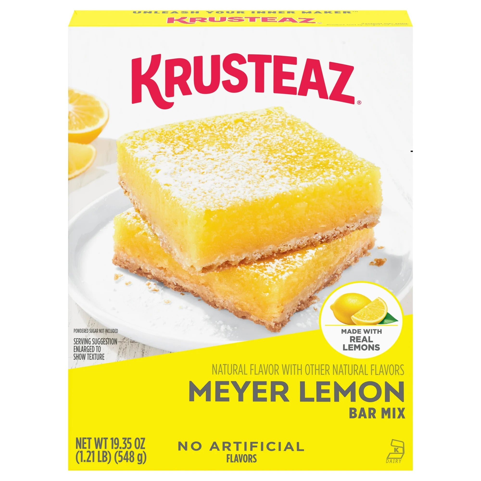 Krusteaz Meyer Lemon Bar Mix ,19.35 oz