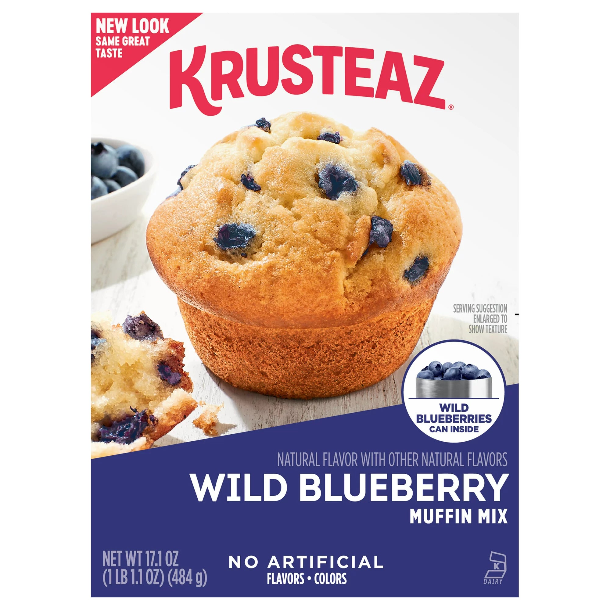 Krusteaz Wild Blueberry Muffin Mix with Can