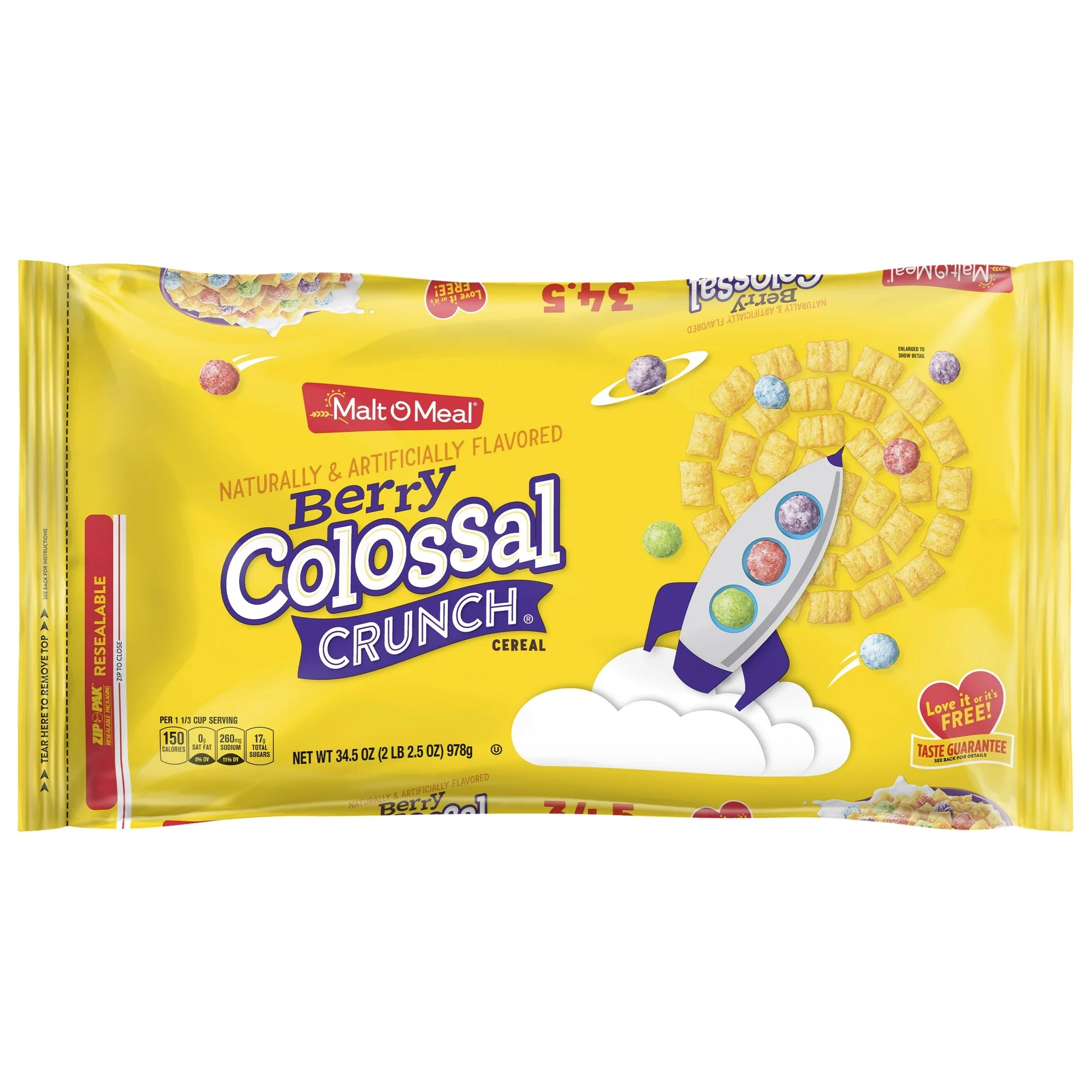 Malt-O-Meal Berry Colossal Crunch Cereal 