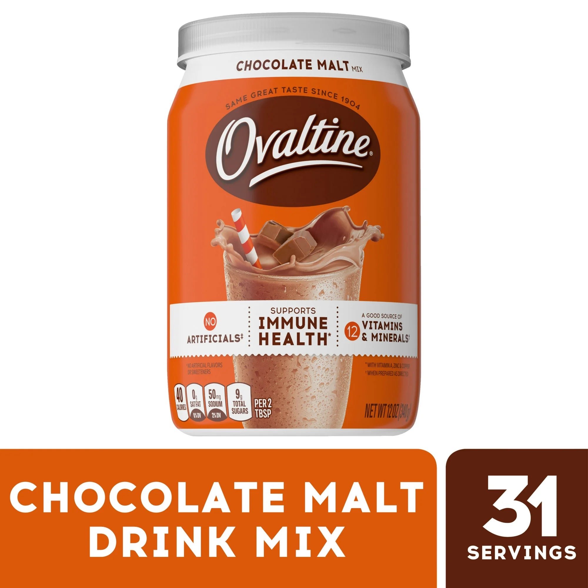 Ovaltine Chocolate Malt Powder - 12 oz