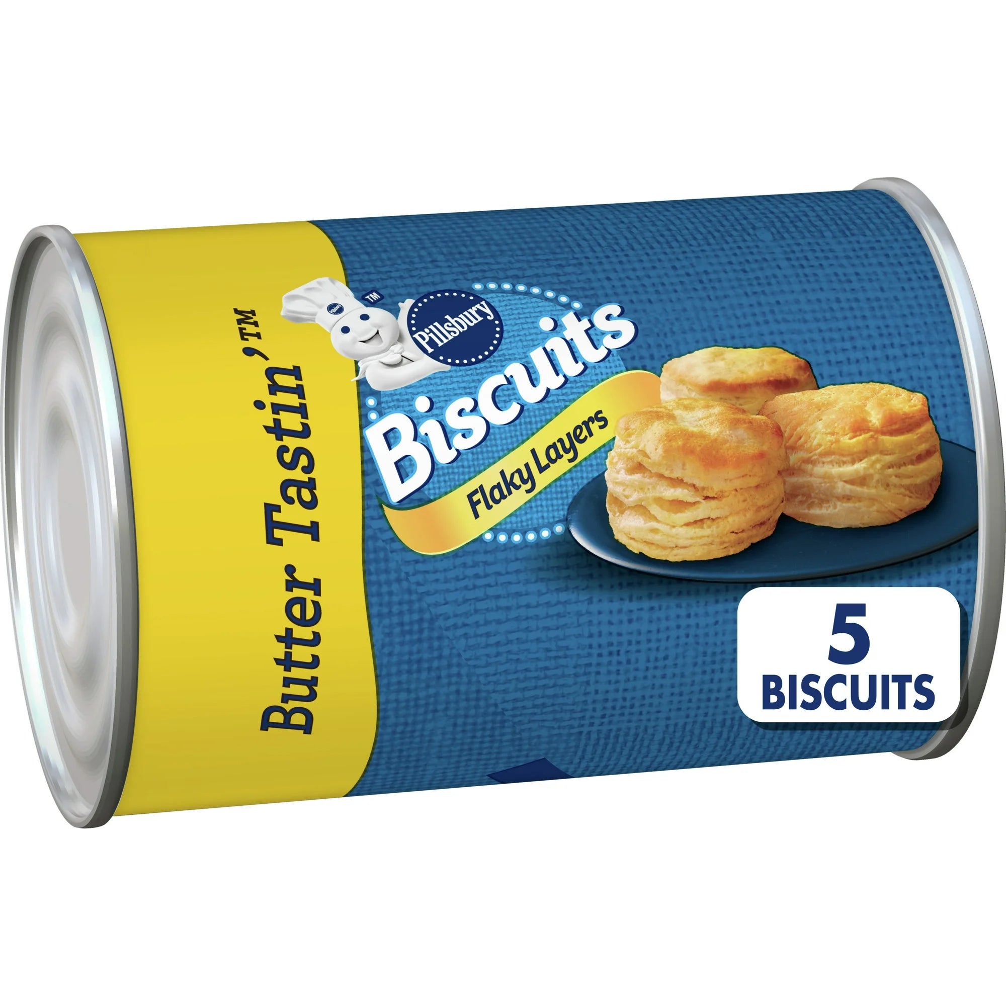 Pillsbury Flaky Layers Butter Tastin' Canned Biscuits