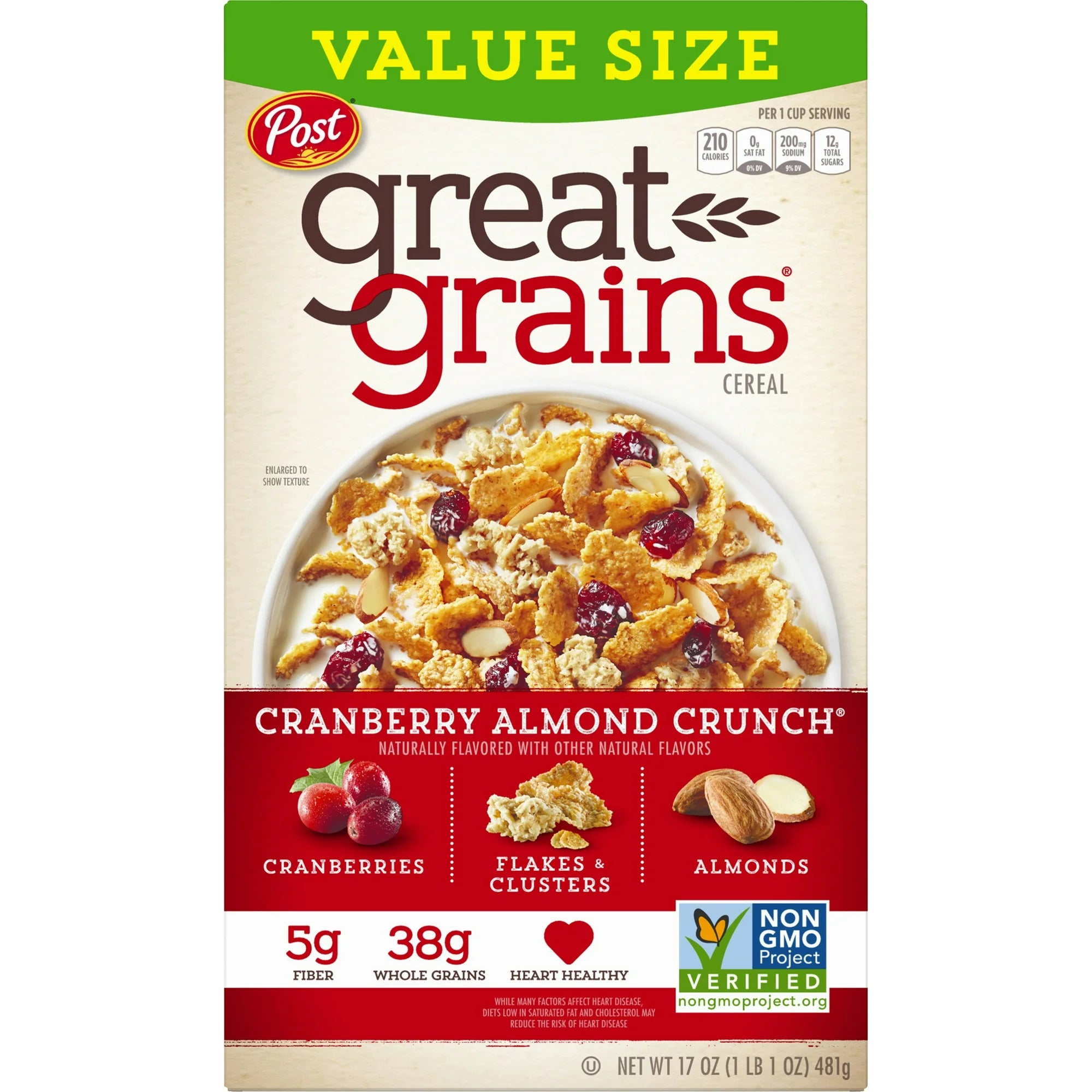 Post Great Grains Cereal: Cranberry Almond Crunch