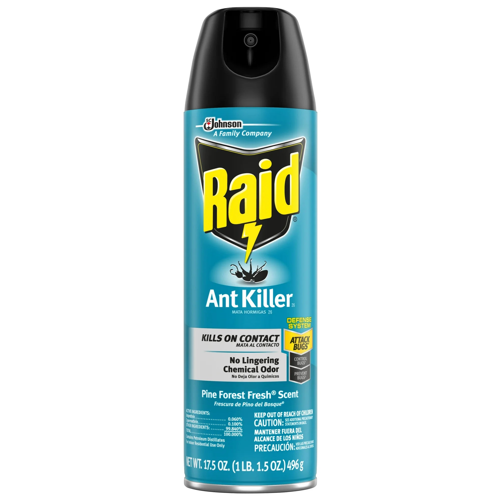 Raid Ant Killer 26, Ant Killer Spray for Home, Pine Forest Fresh Scent, 17.5 oz