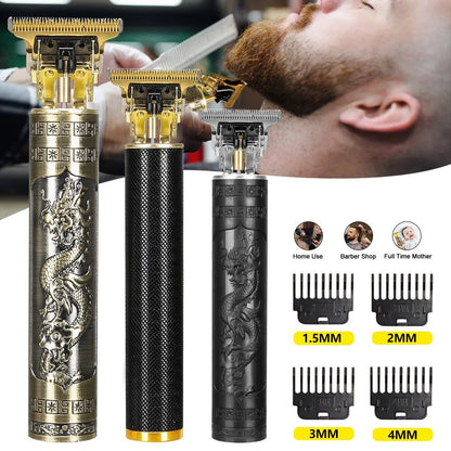 T9 USB Hair Clipper: Rechargeable Machine for Men
