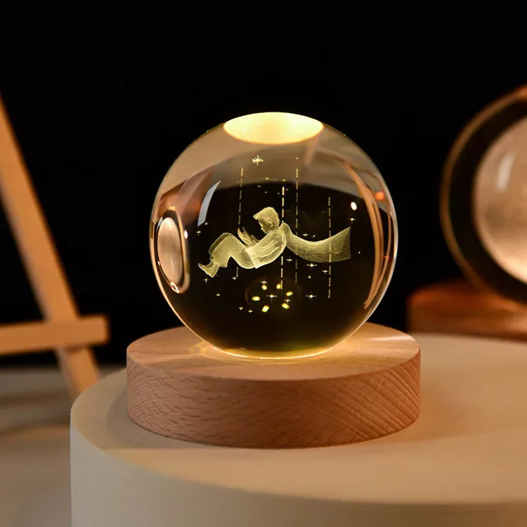 3D Crystal Solar System Globe: Astronomy Gift & Home Decor