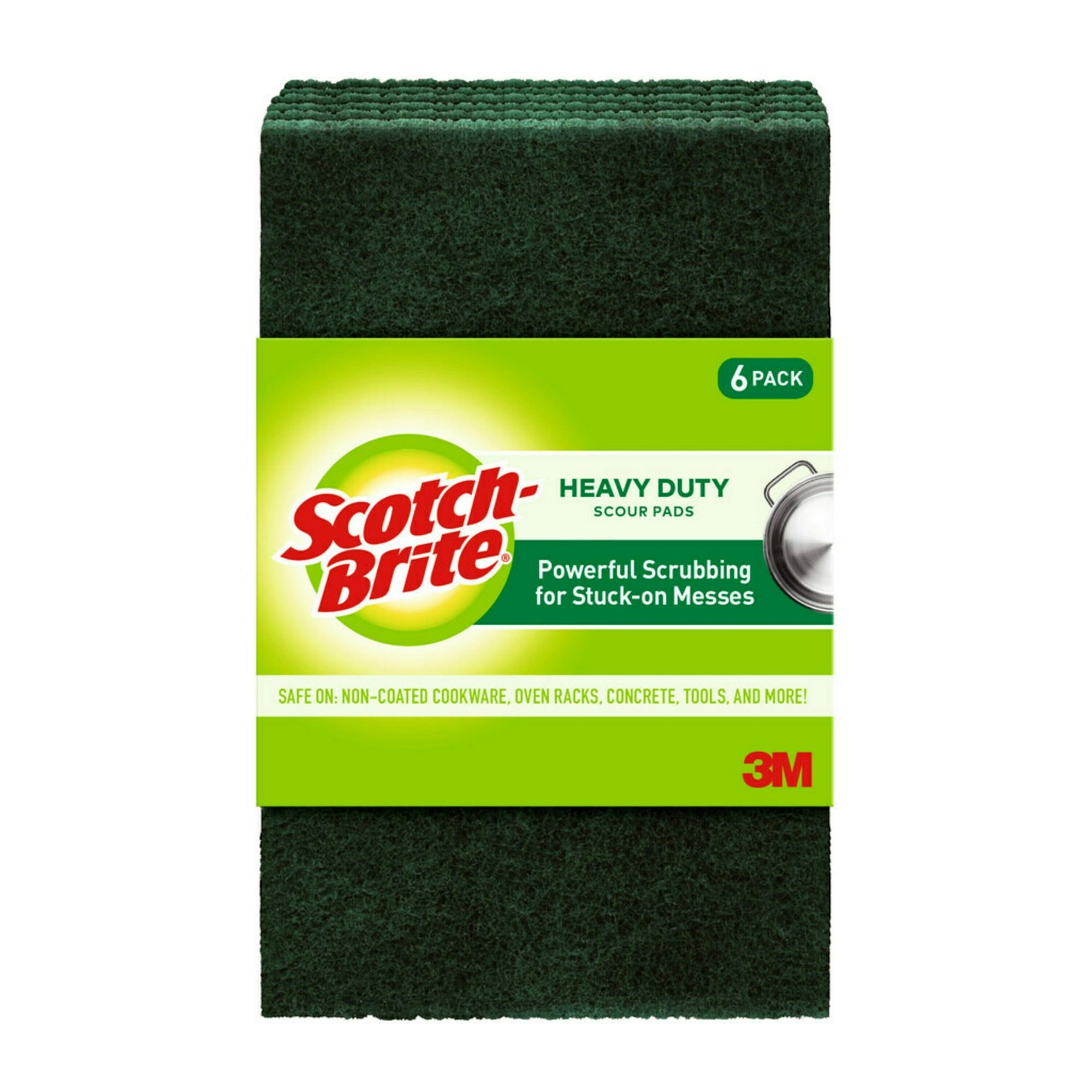 Scotch-Brite Heavy Duty Scour Pads, 6 packs